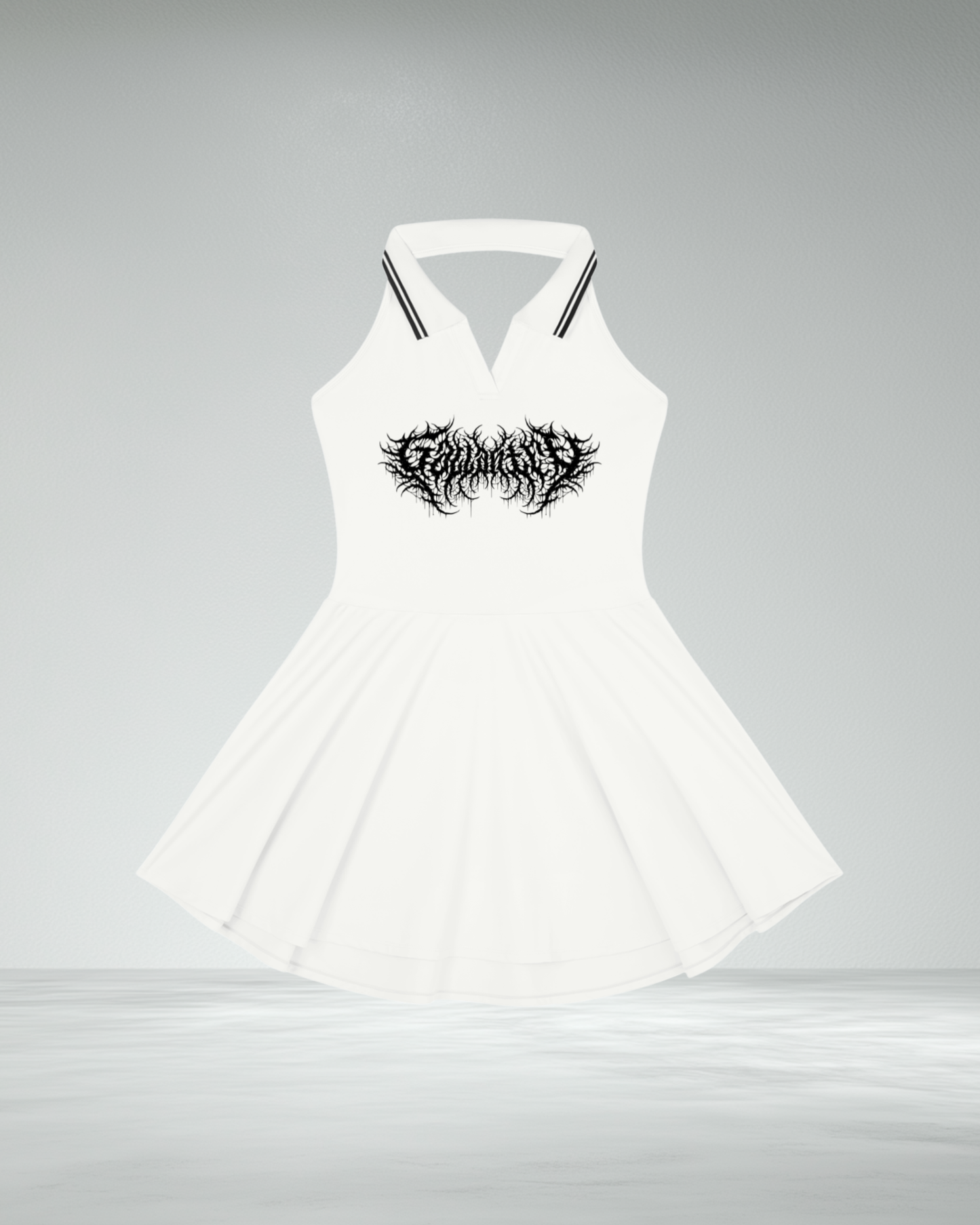 Deathcore Halter Tennis Dress