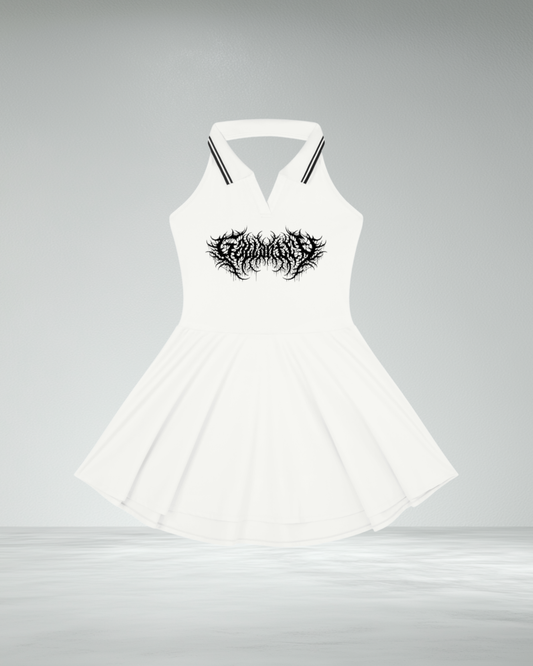 Deathcore Halter Tennis Dress