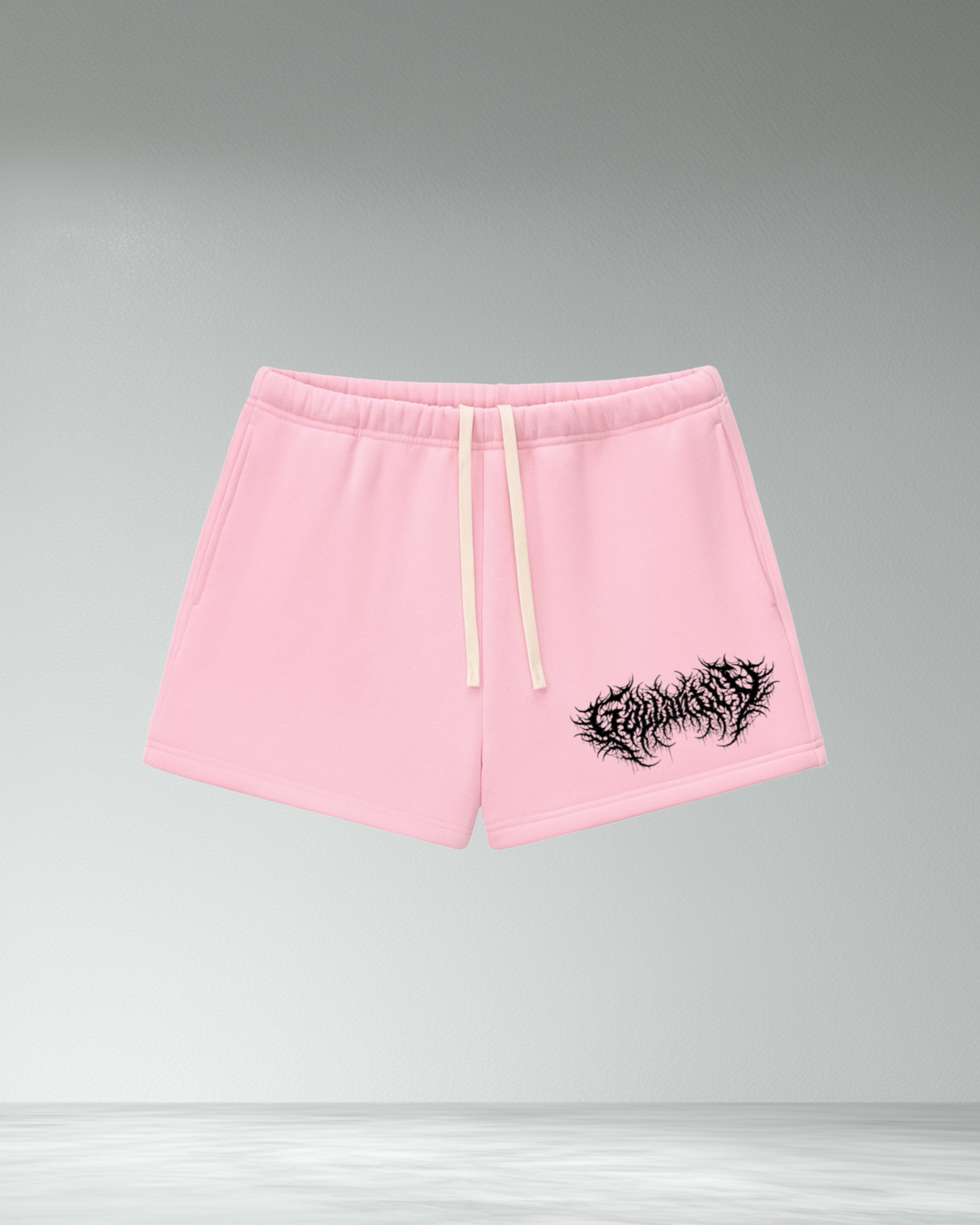 Womens deathcore fleece shorts