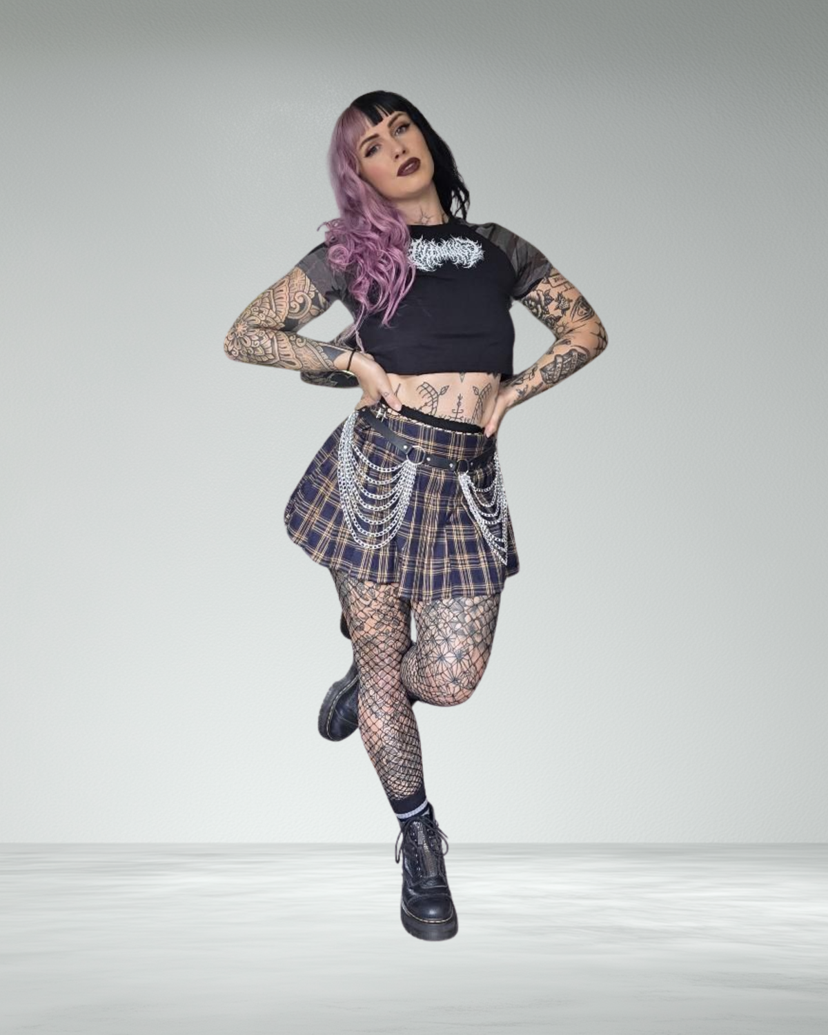 Women’s Cropped Camo Bodycon T