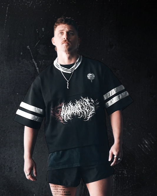 Deathcore cropped boxy jersey