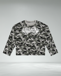 Waffle Camo Raw Hem Longsleeve
