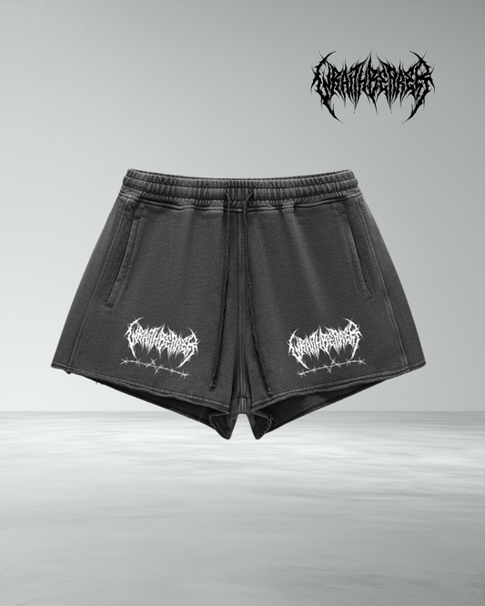 Wraithbearer Womens Vintage Wash Raw Hem Short Shorts