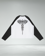 Striped Baseball Long-sleeved T