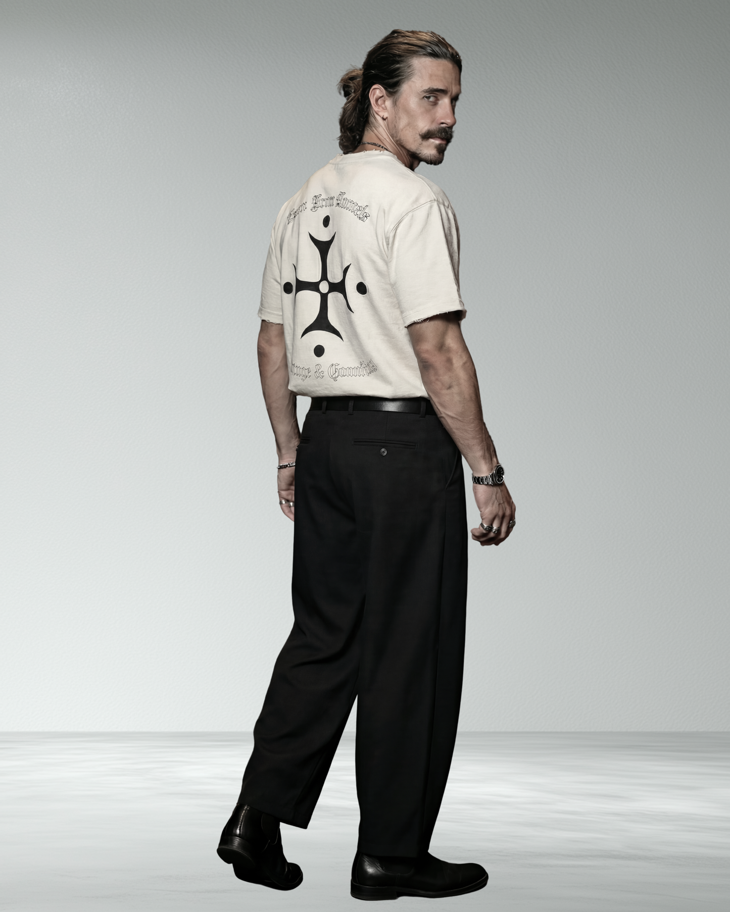 Premium Heavyweight Vintage Wash Frayed T