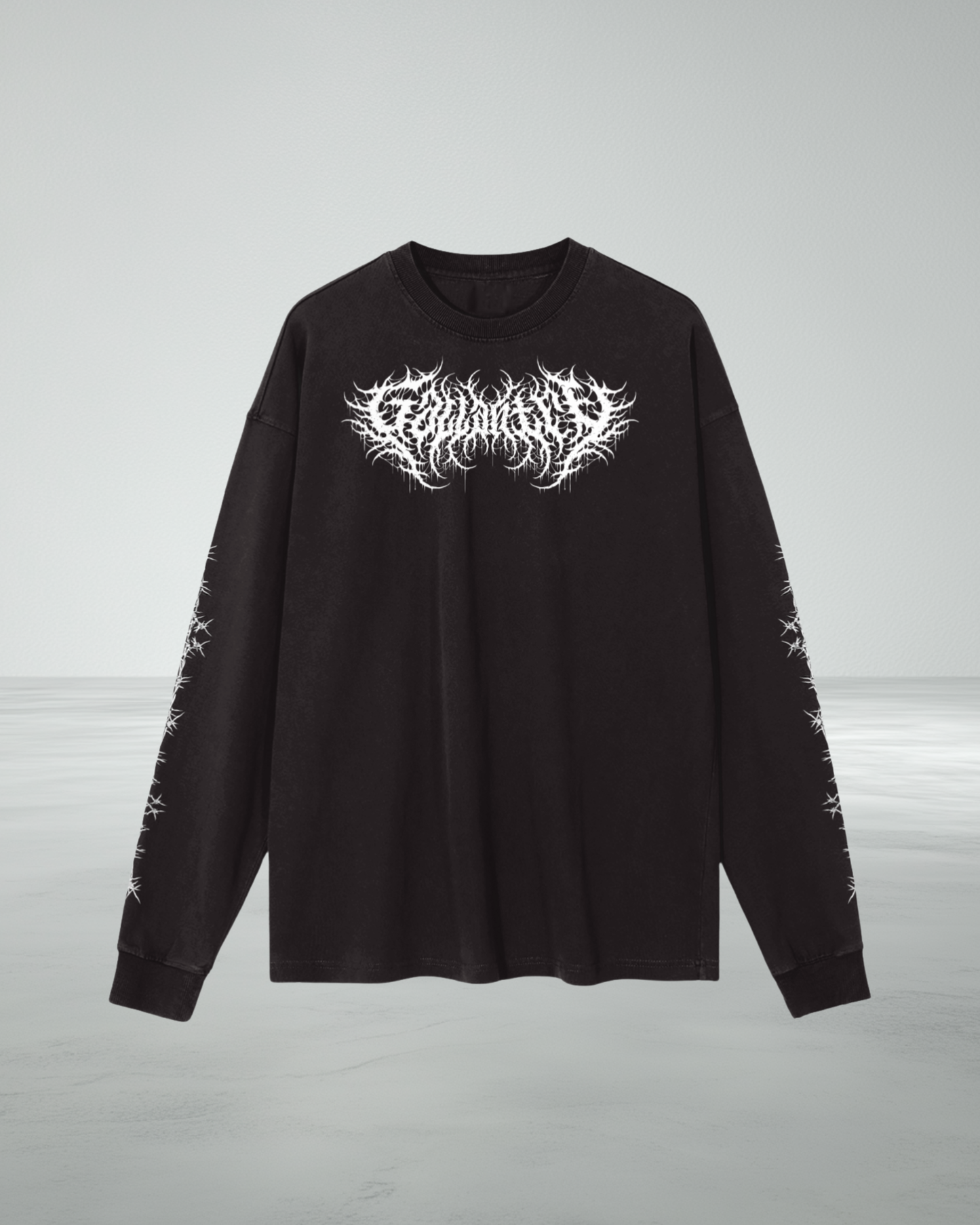 Vintage Wash Long Sleeve Barbed 'EYL' T