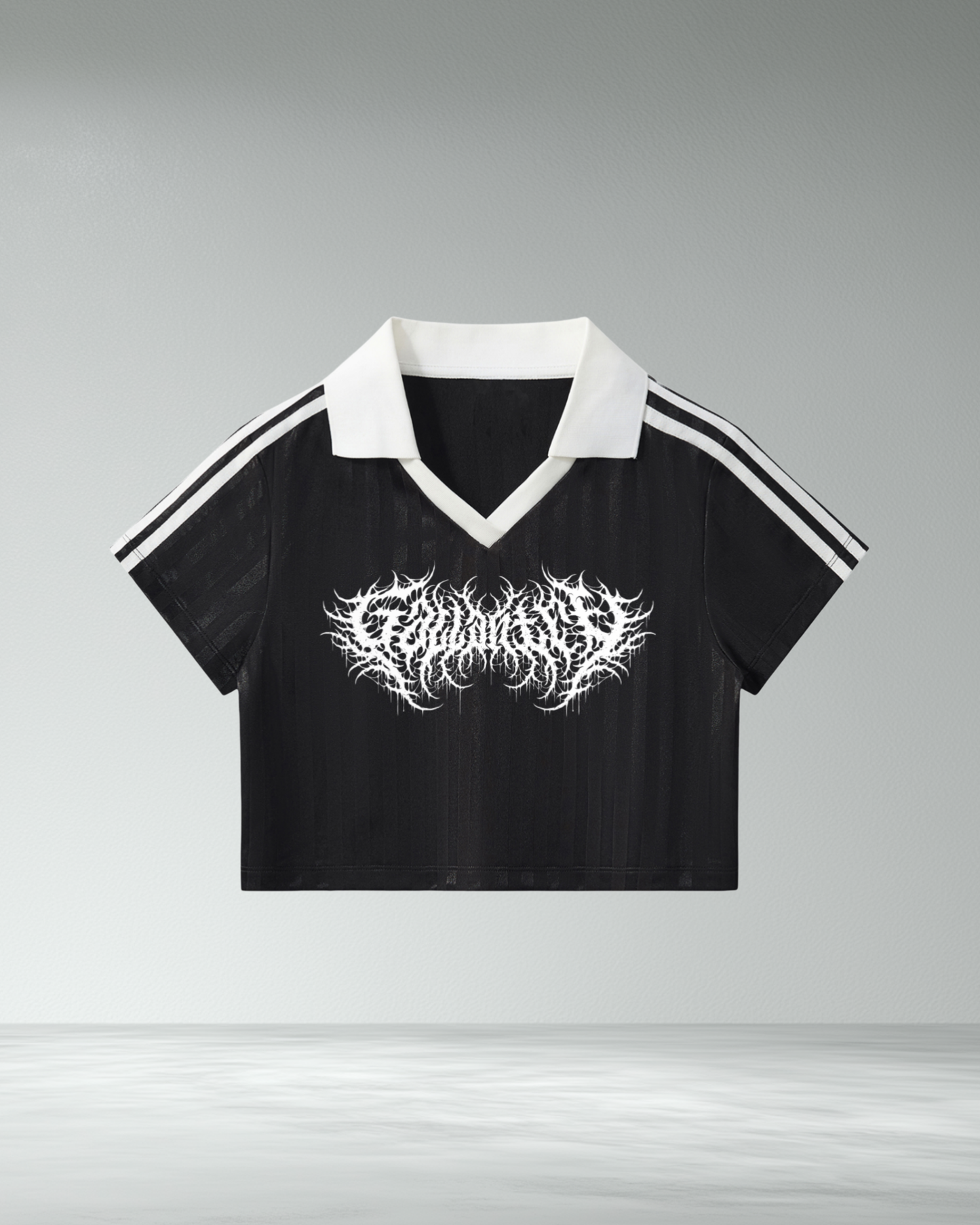 Cropped Contrast Football Jersey