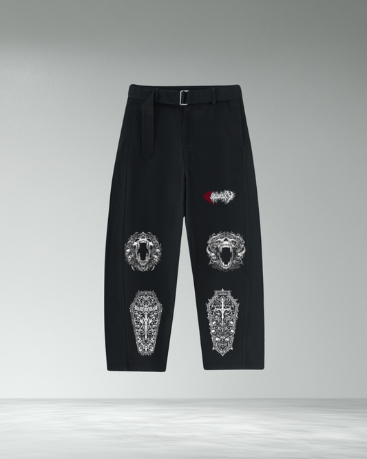 Deathcore twisted seam bladed trousers