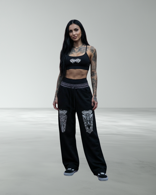 Plaid Baggy 'Coffin' Barrel Joggers