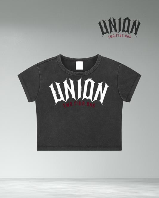 Union251 Vintage wash crop top