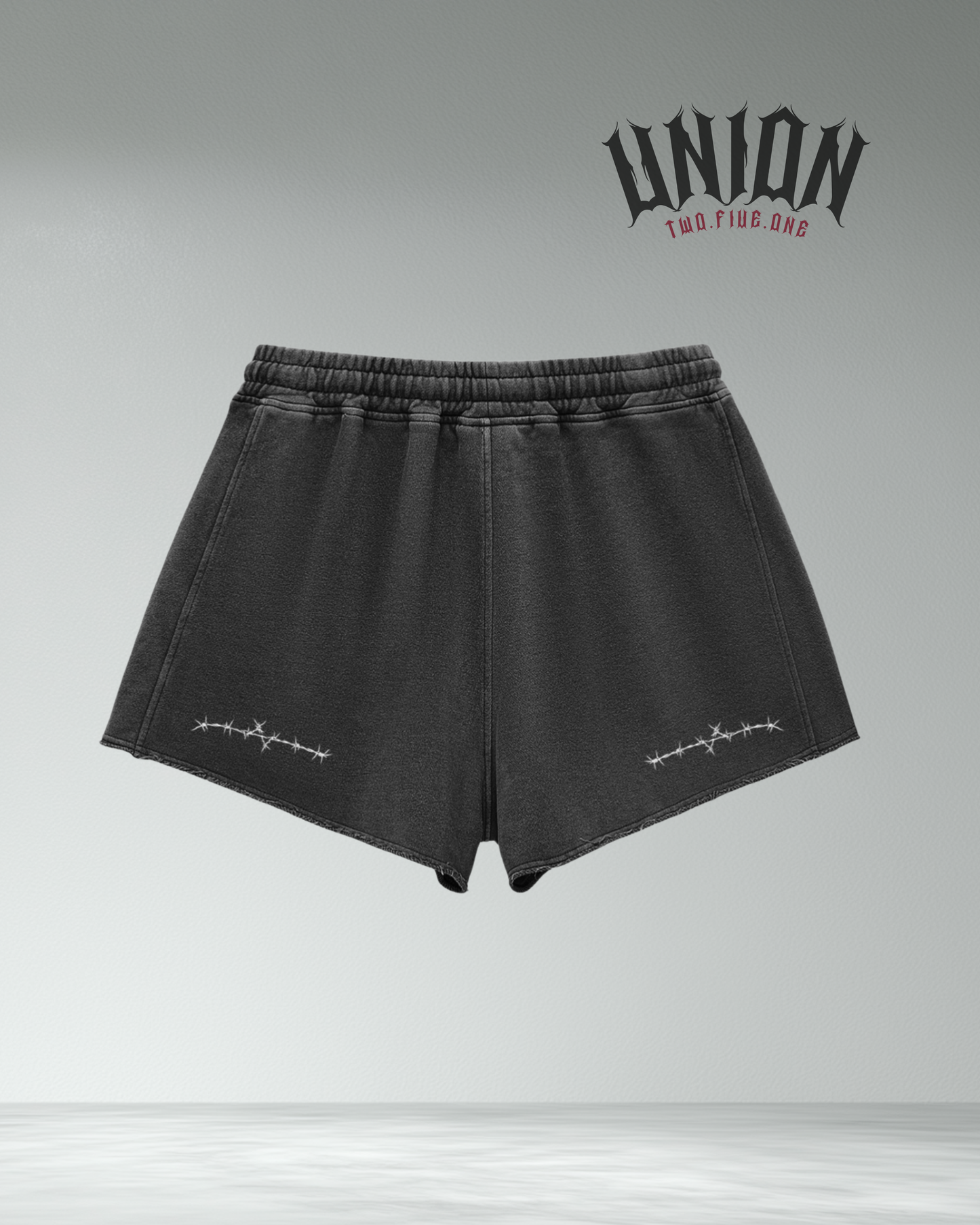 Union251 Vintage Wash Raw Edge Shorts