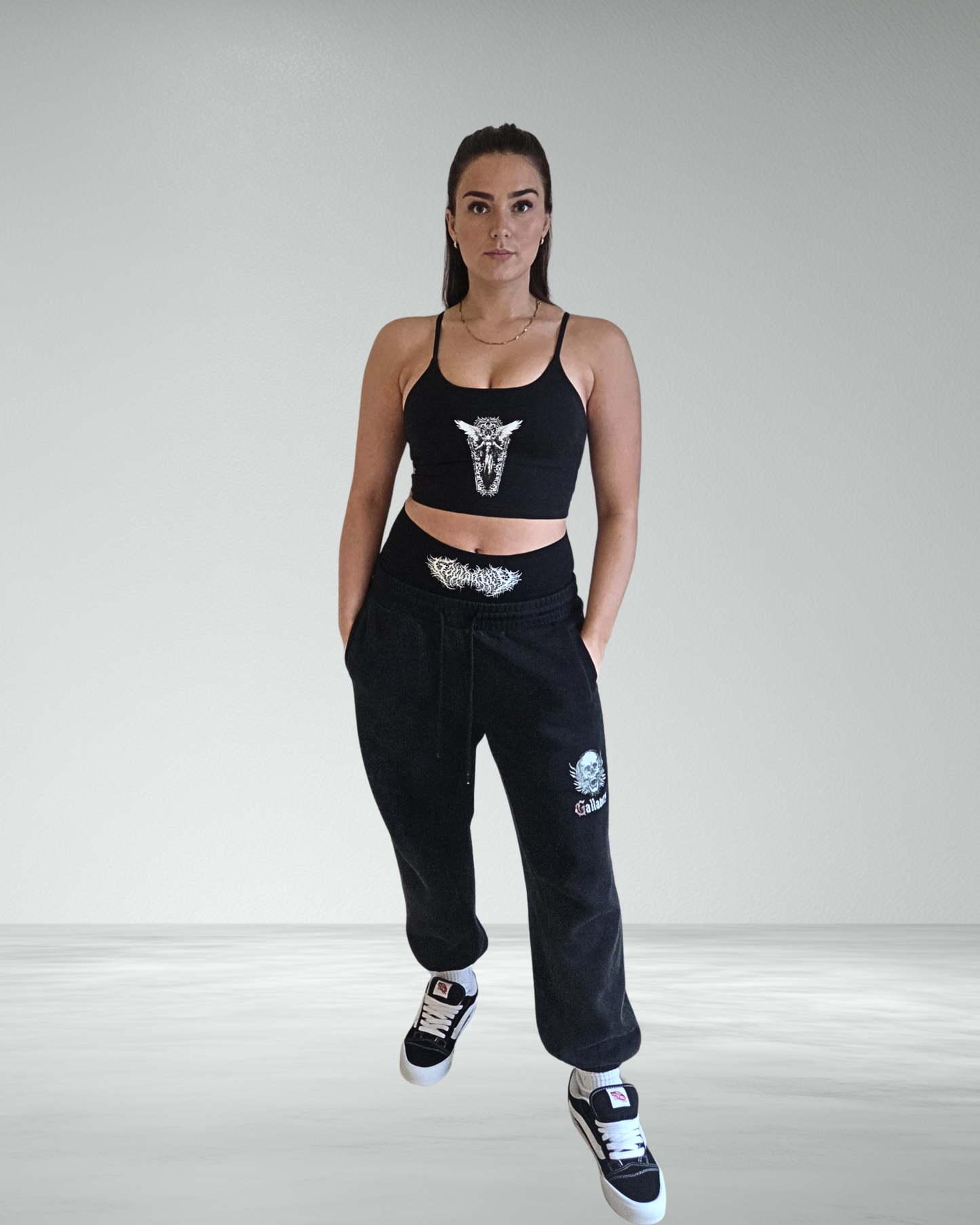 Spaghetti Strap 'Coffin' Yoga Bra