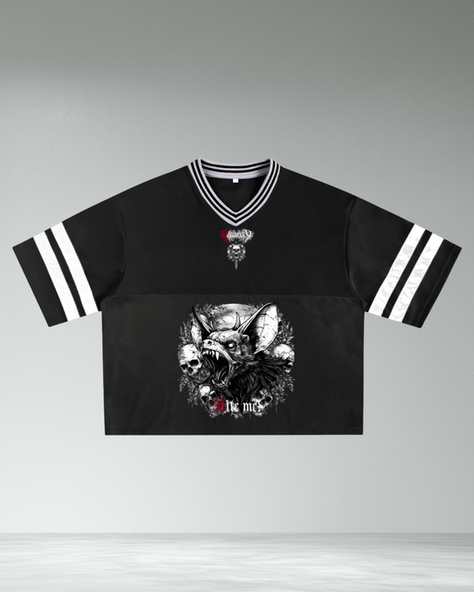 Deathcore cropped 'Bite Me' boxy jersey