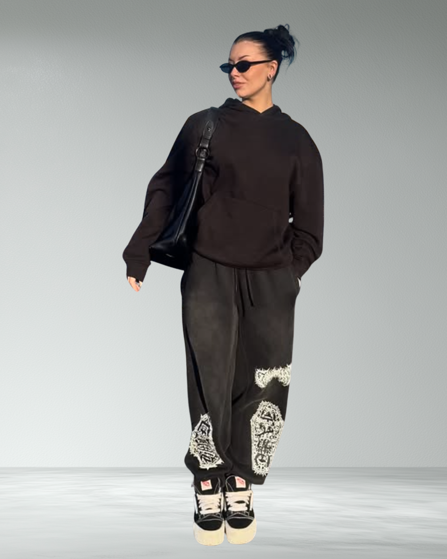 Vintage Wash 'Hold Fast' Fleece Cuffed Joggers