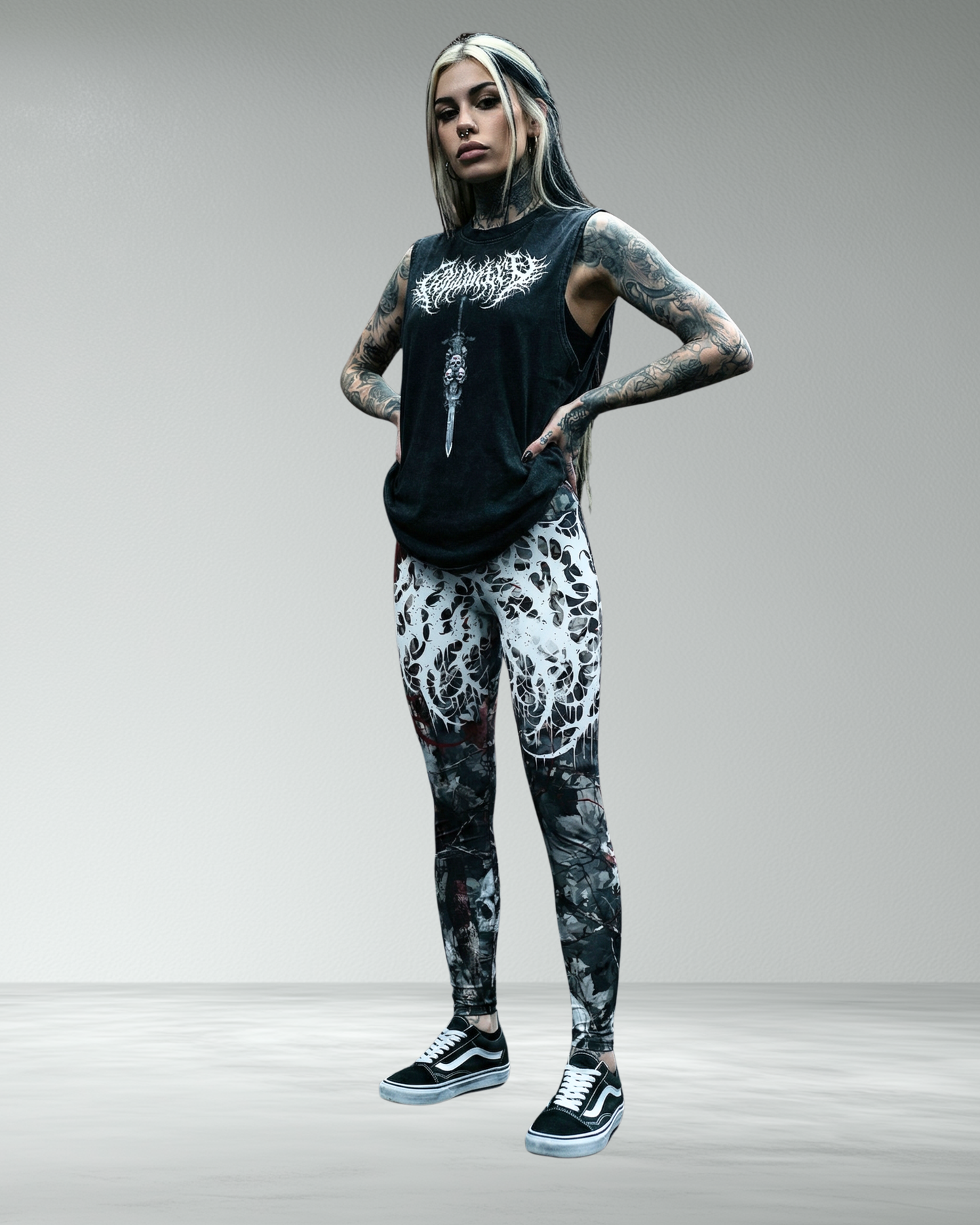 Womens Skull Camo Leggings