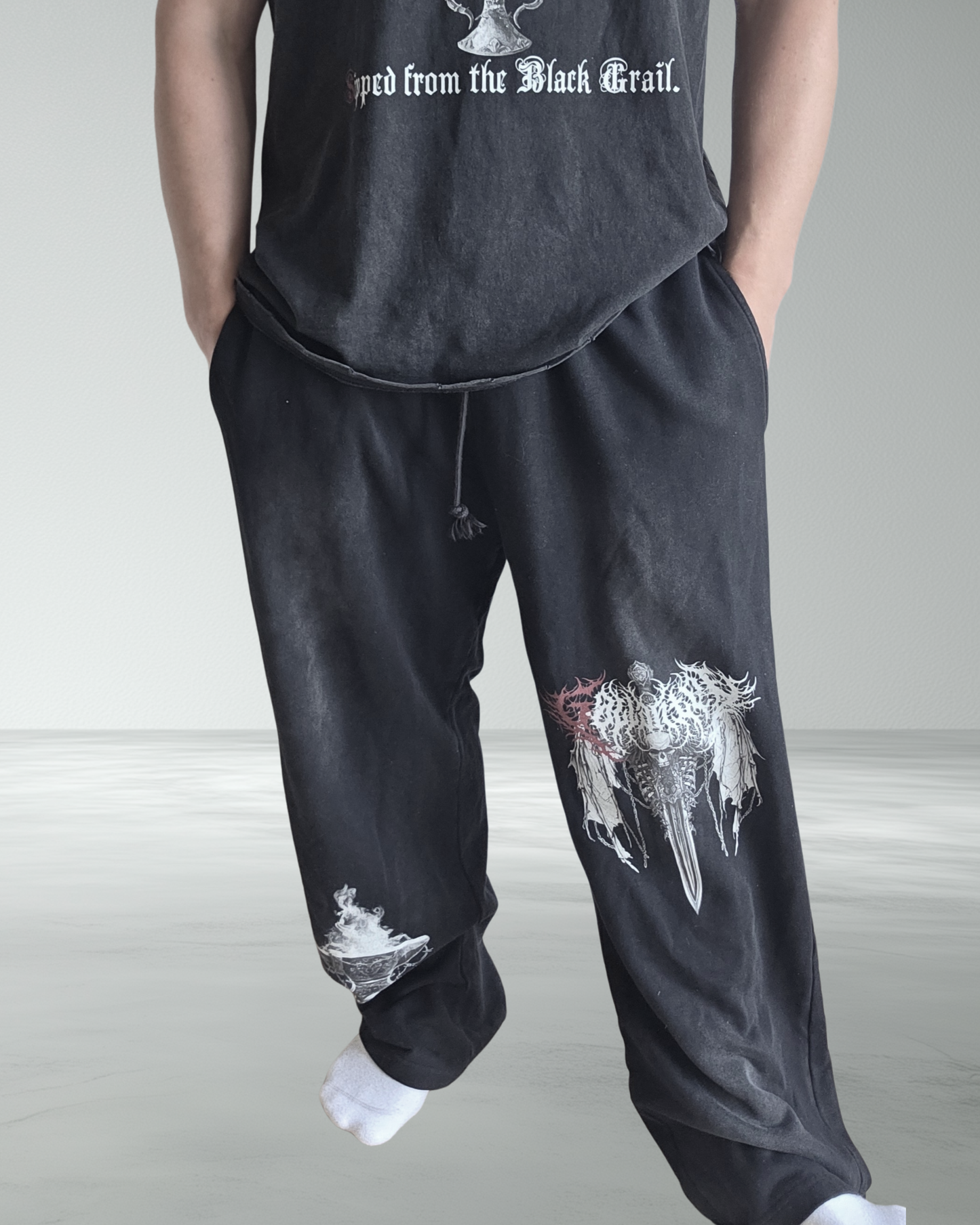 Faded Wash 'Soulforged' Baggy Joggers
