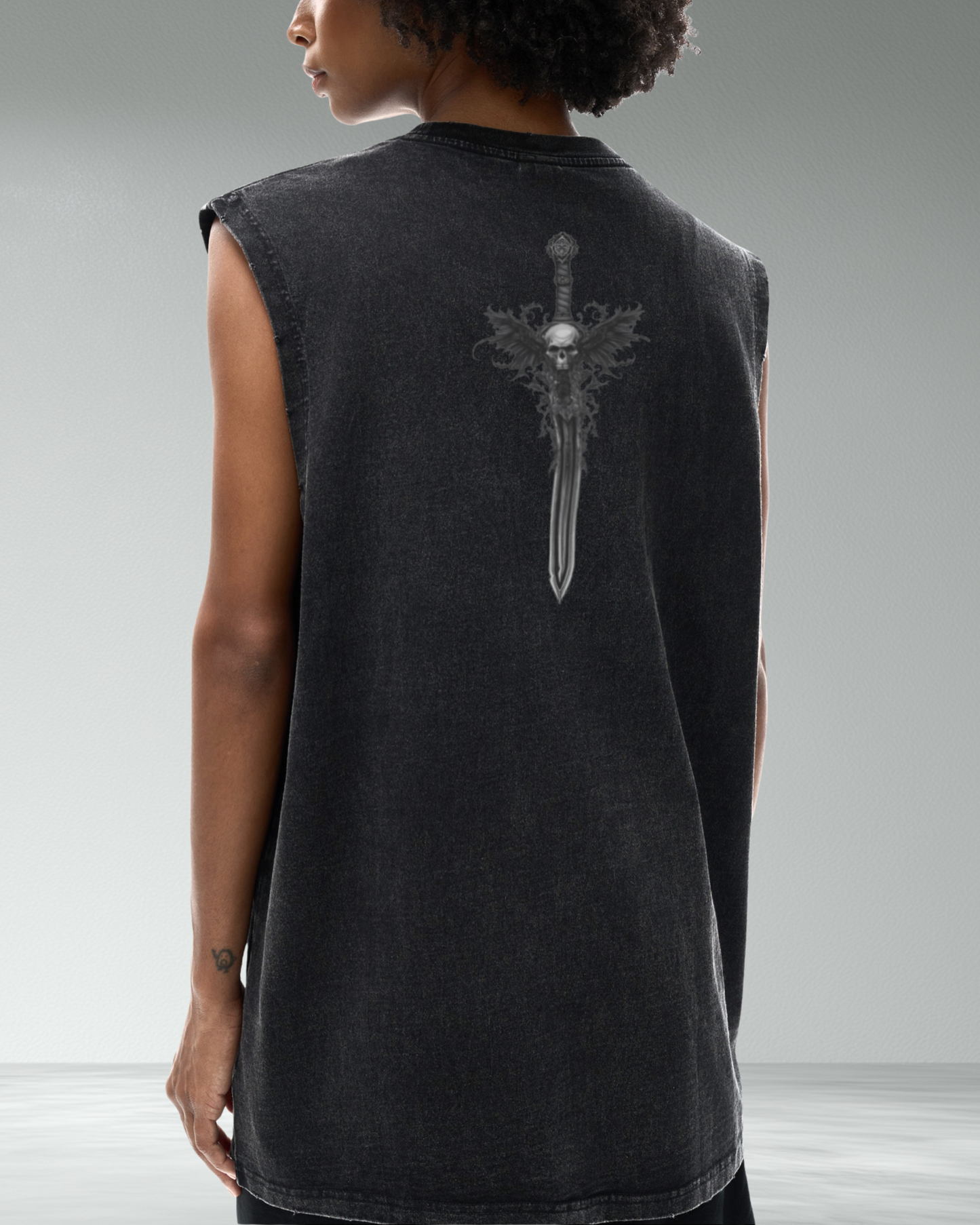 Classic 'Subtle' vintage wash frayed hem tank