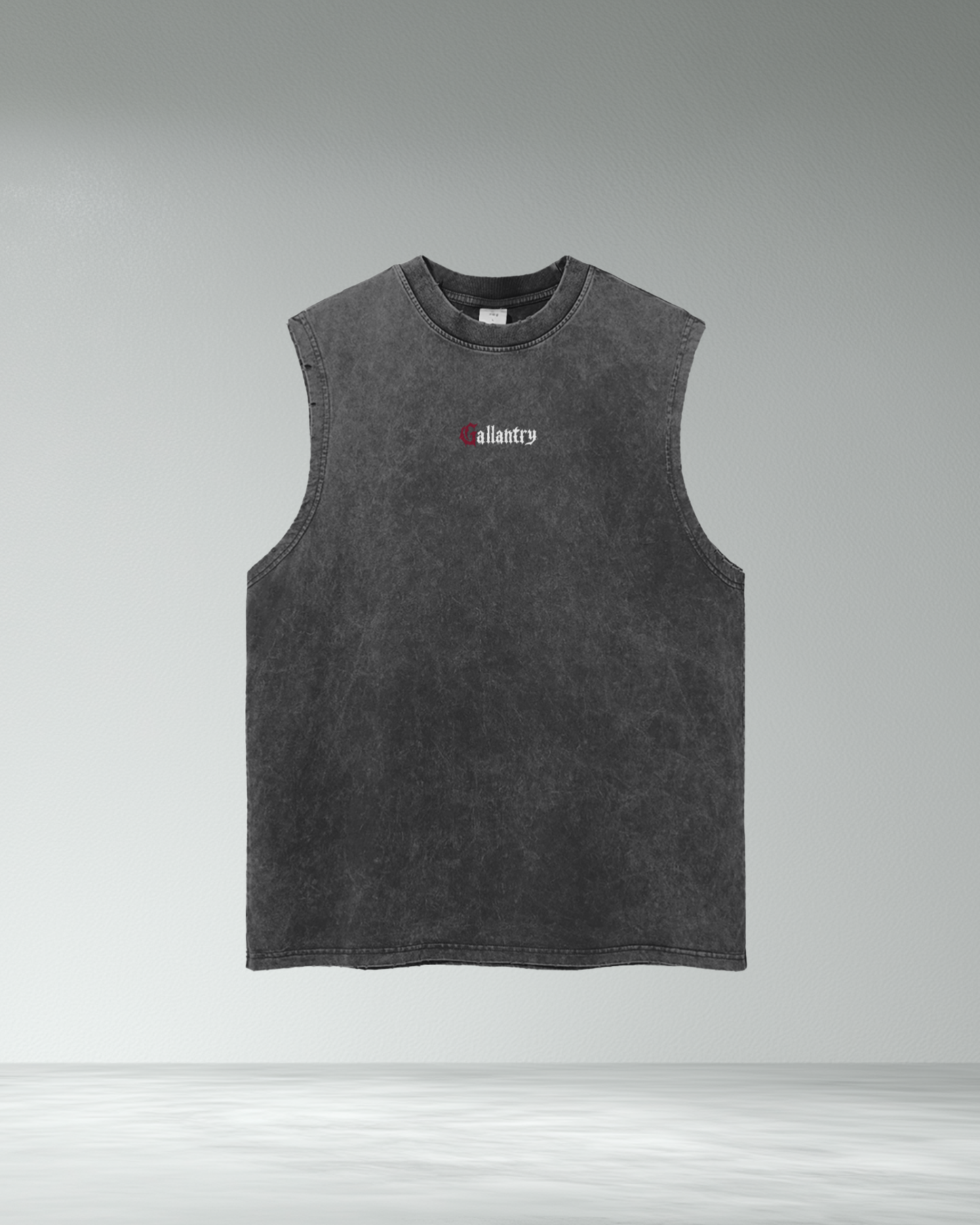 Classic 'Subtle' vintage wash frayed hem tank