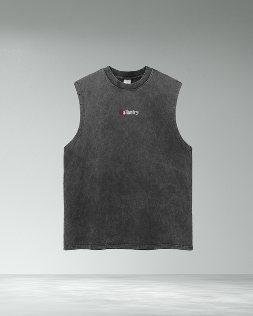 Classic 'Subtle' Vintage Wash Frayed Hem Tank