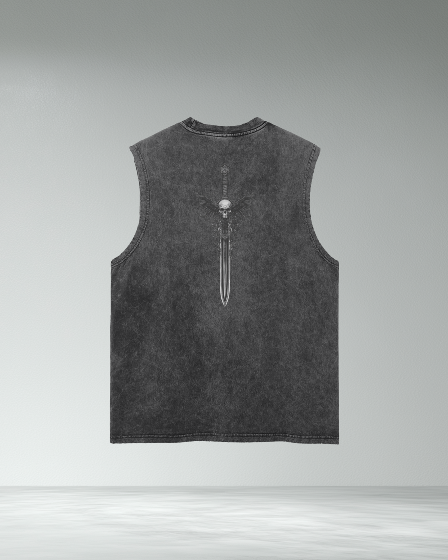 Classic 'Subtle' vintage wash frayed hem tank