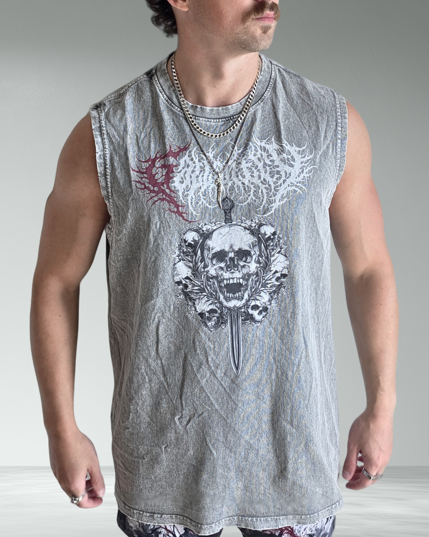 Deathcore vintage wash 'Gallant' tank