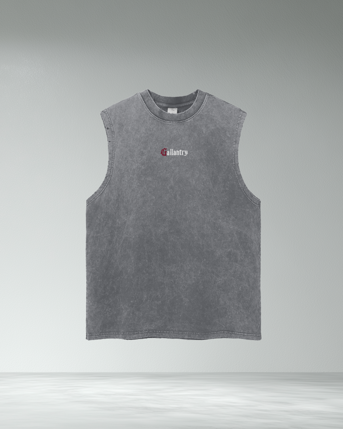 Classic 'Subtle' vintage wash frayed hem tank