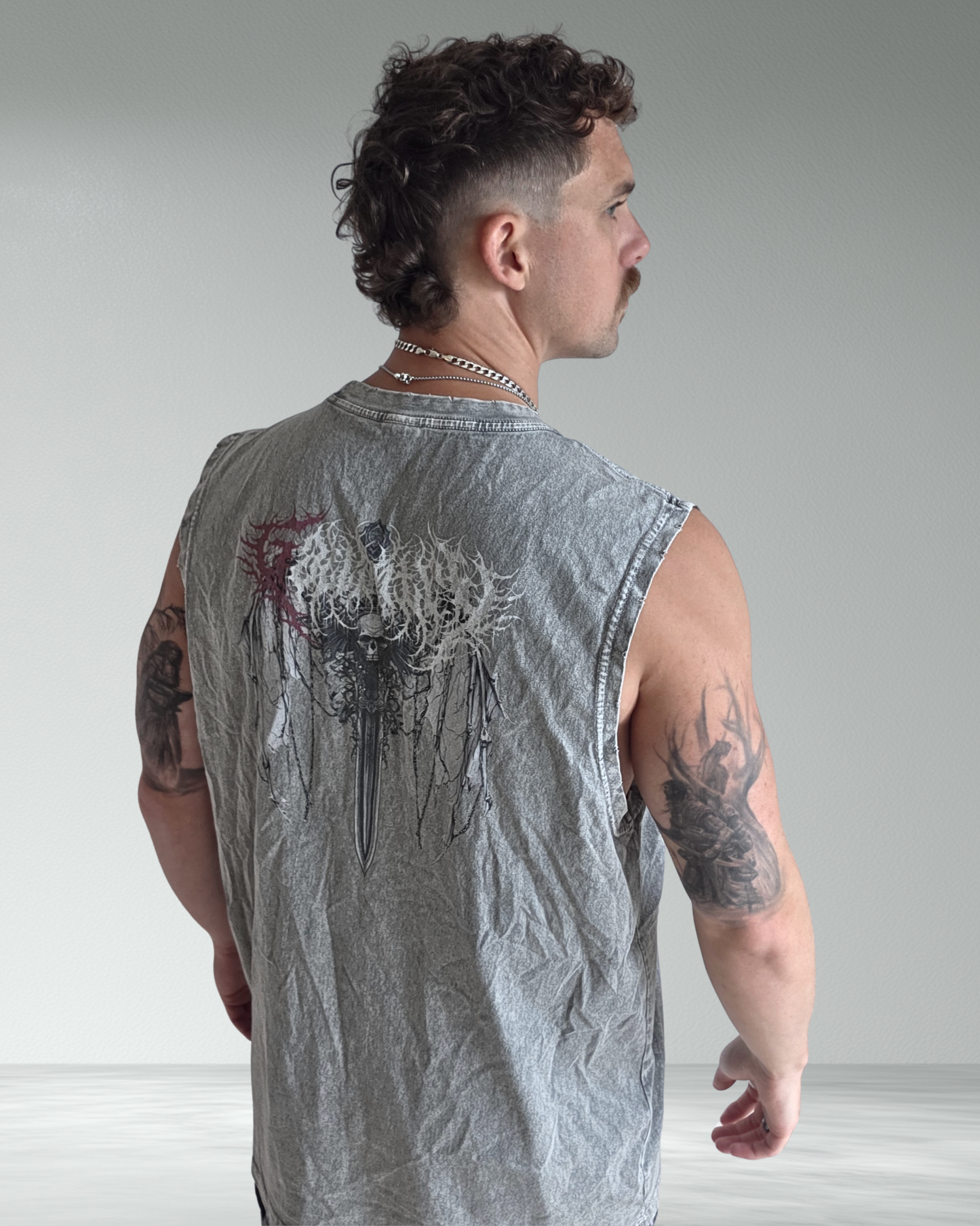 Deathcore vintage wash 'Gallant' tank