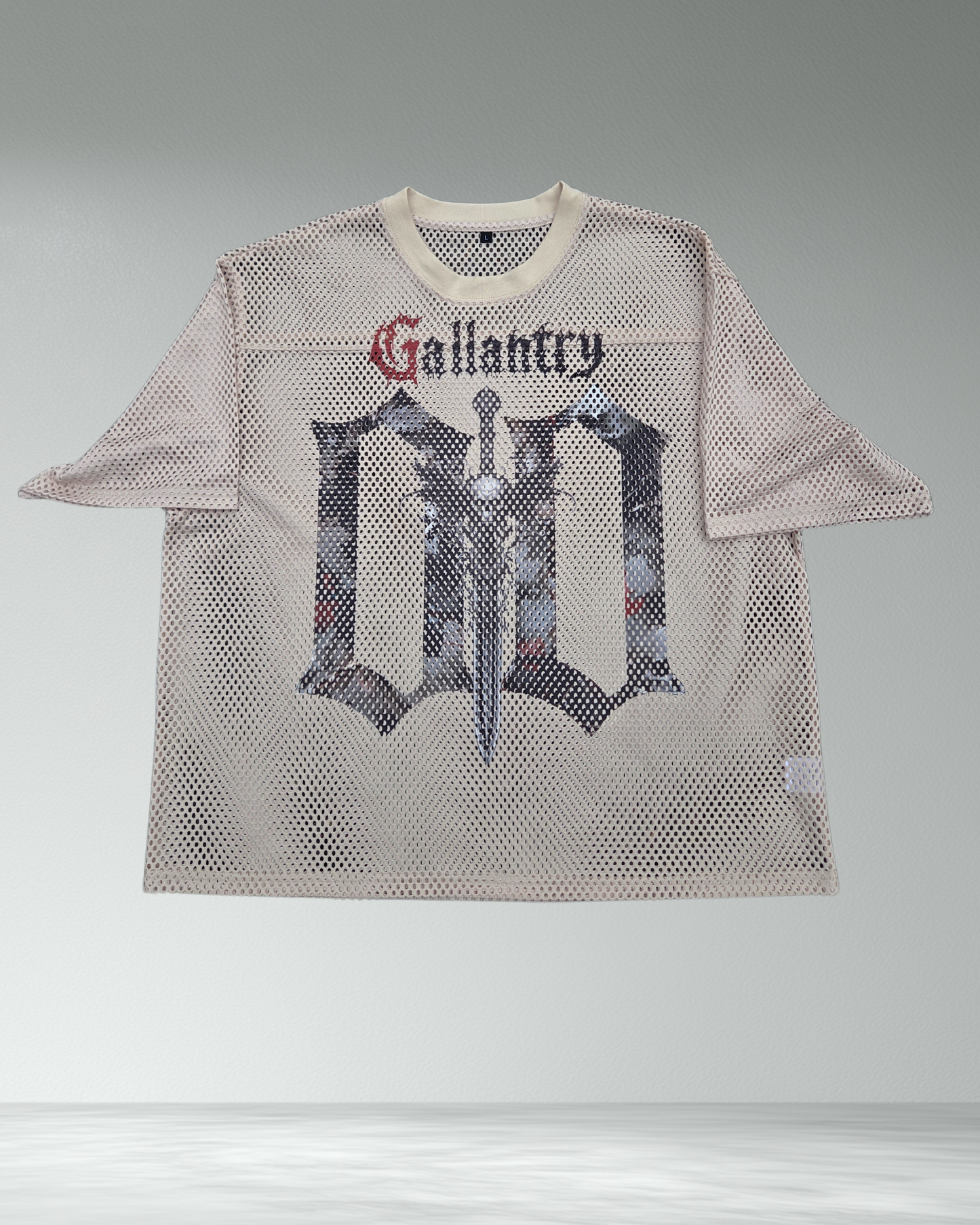 Classic boxy see through camo jersey