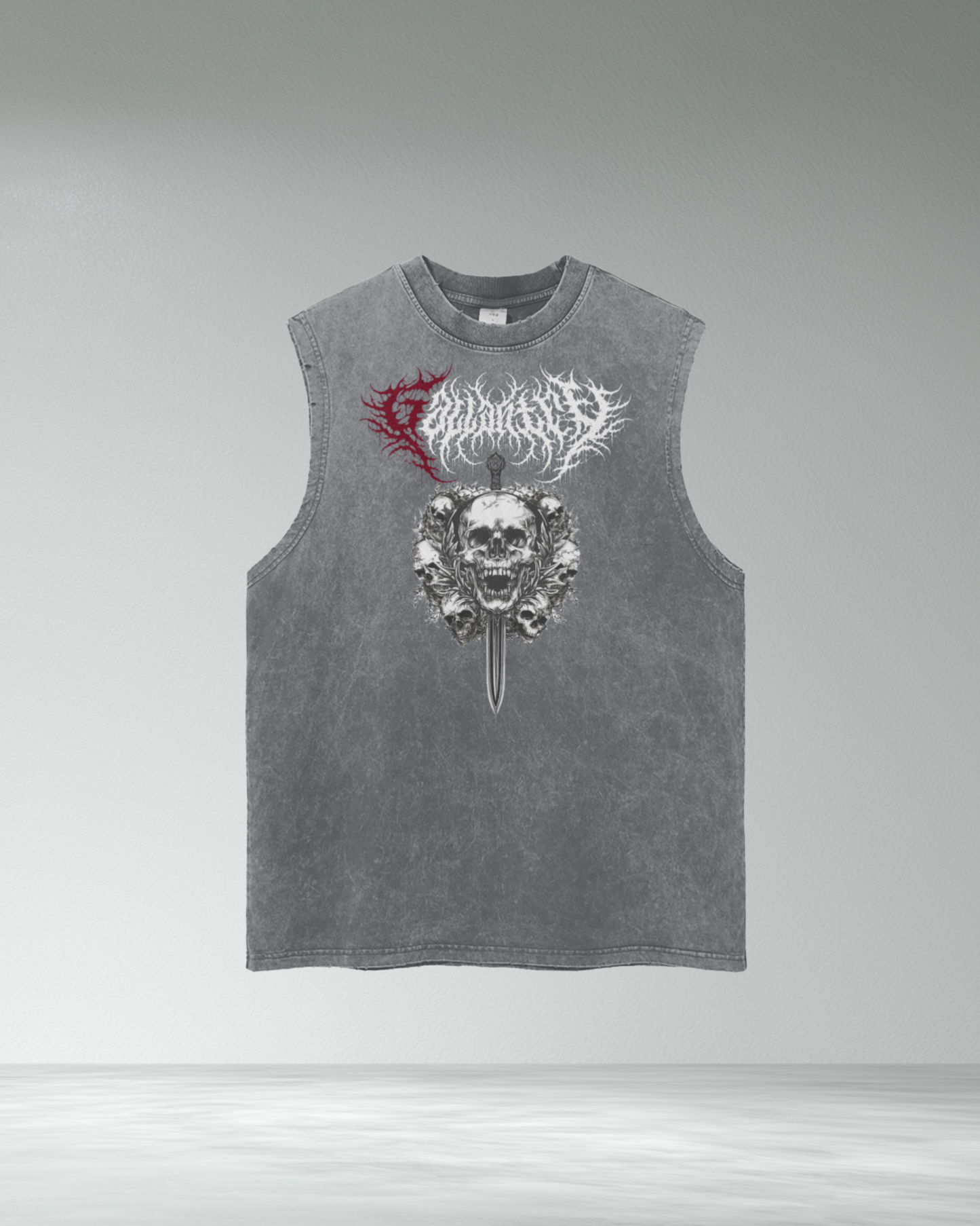 Deathcore vintage wash 'Gallant' tank