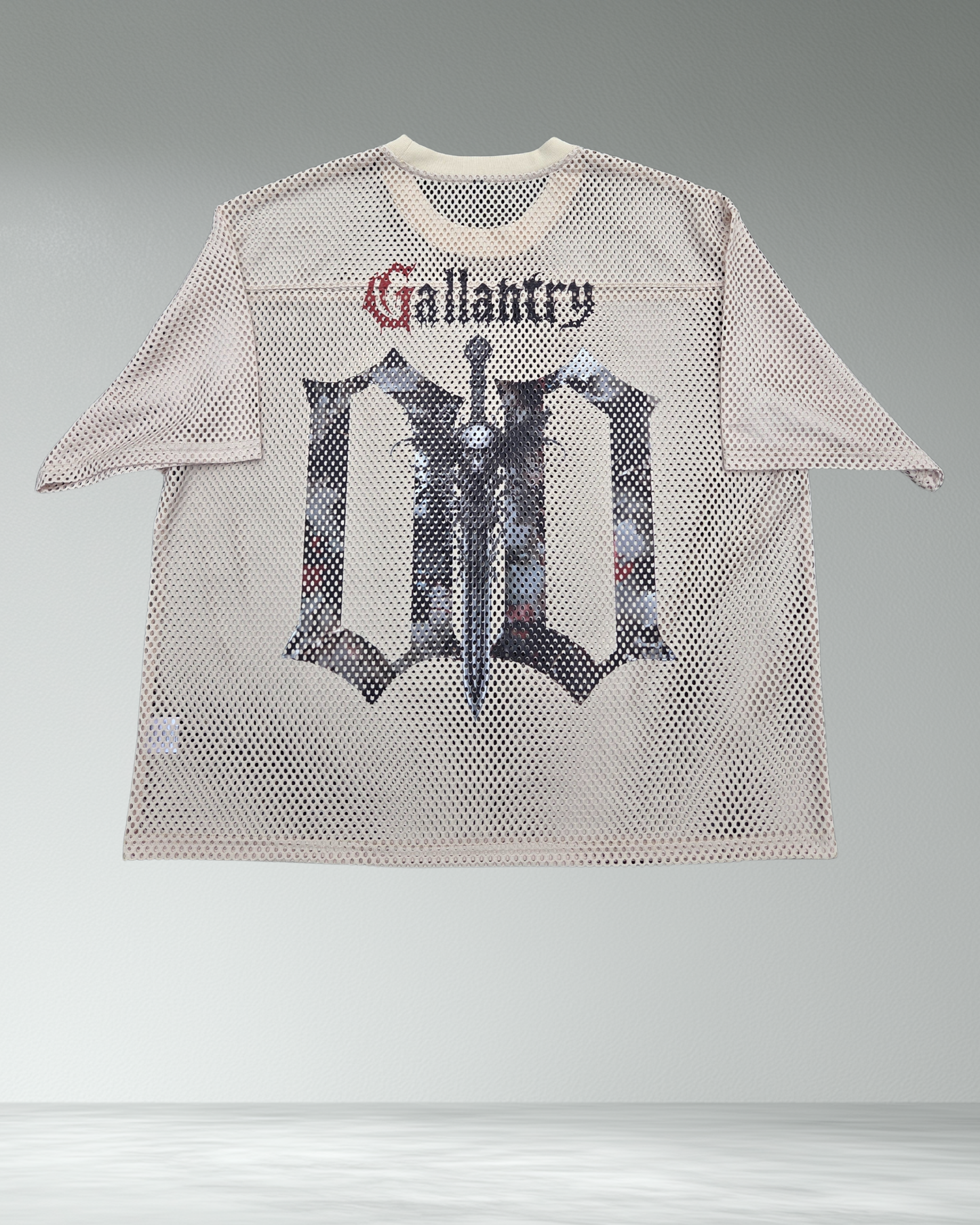 Classic boxy see through camo jersey