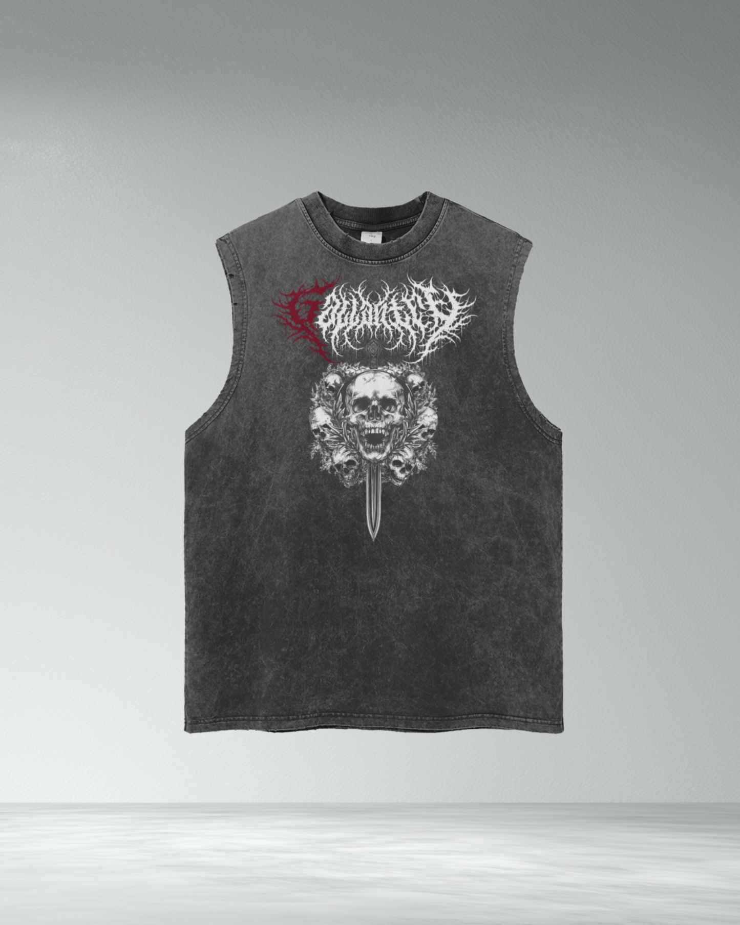 Deathcore vintage wash 'Gallant' tank