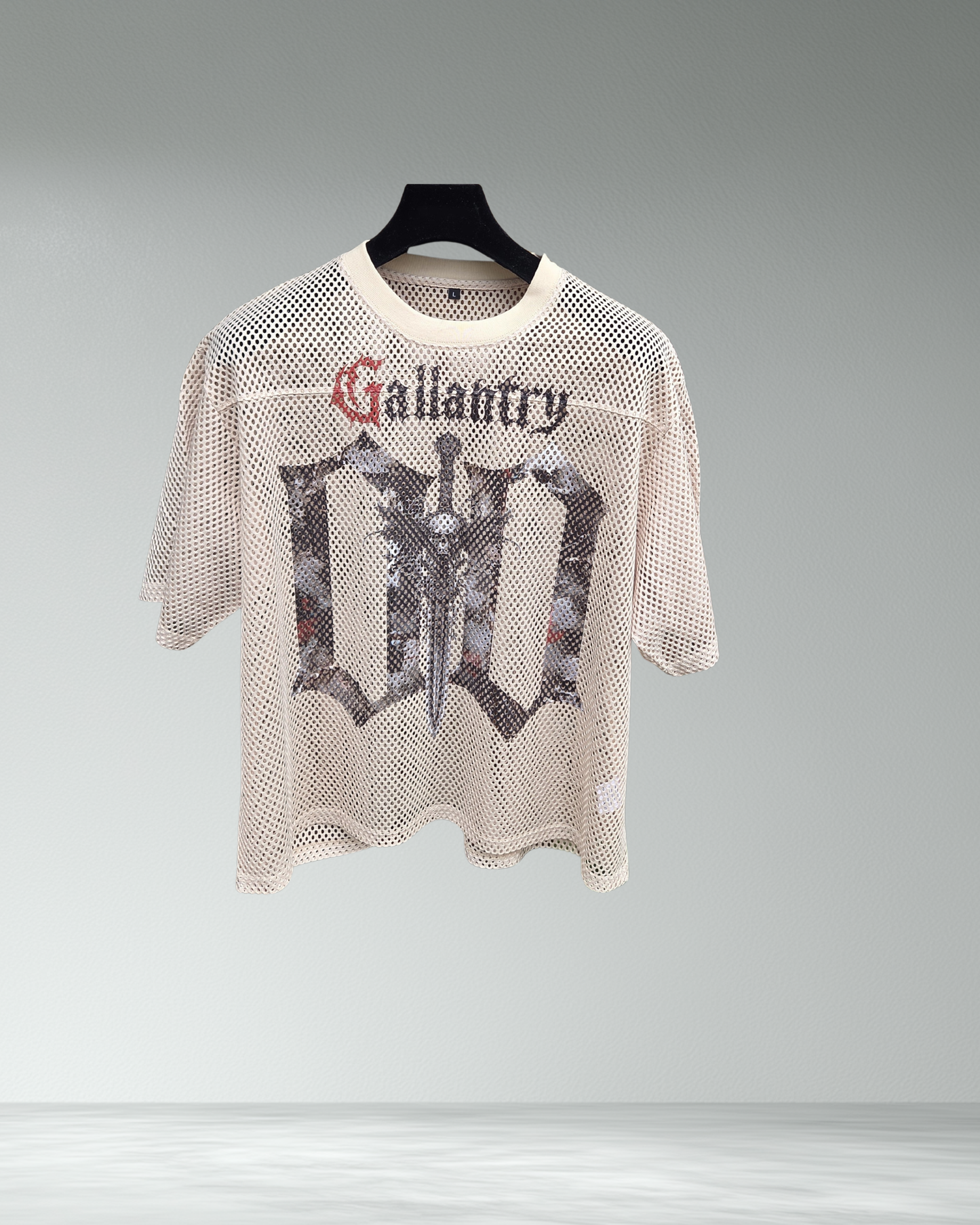 Classic boxy see through camo jersey