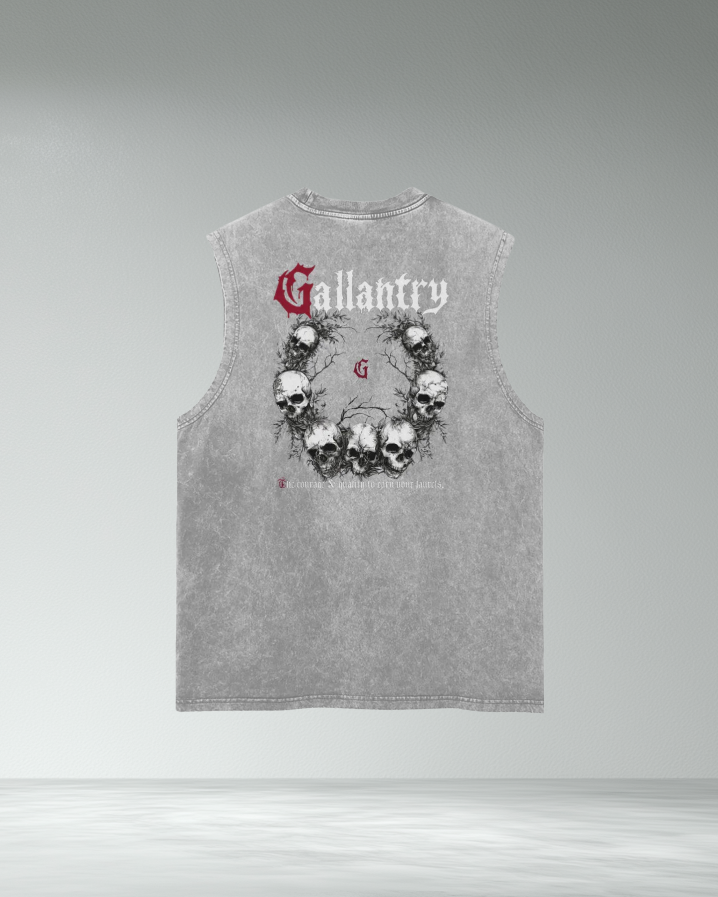 Classic vintage wash frayed hem tank