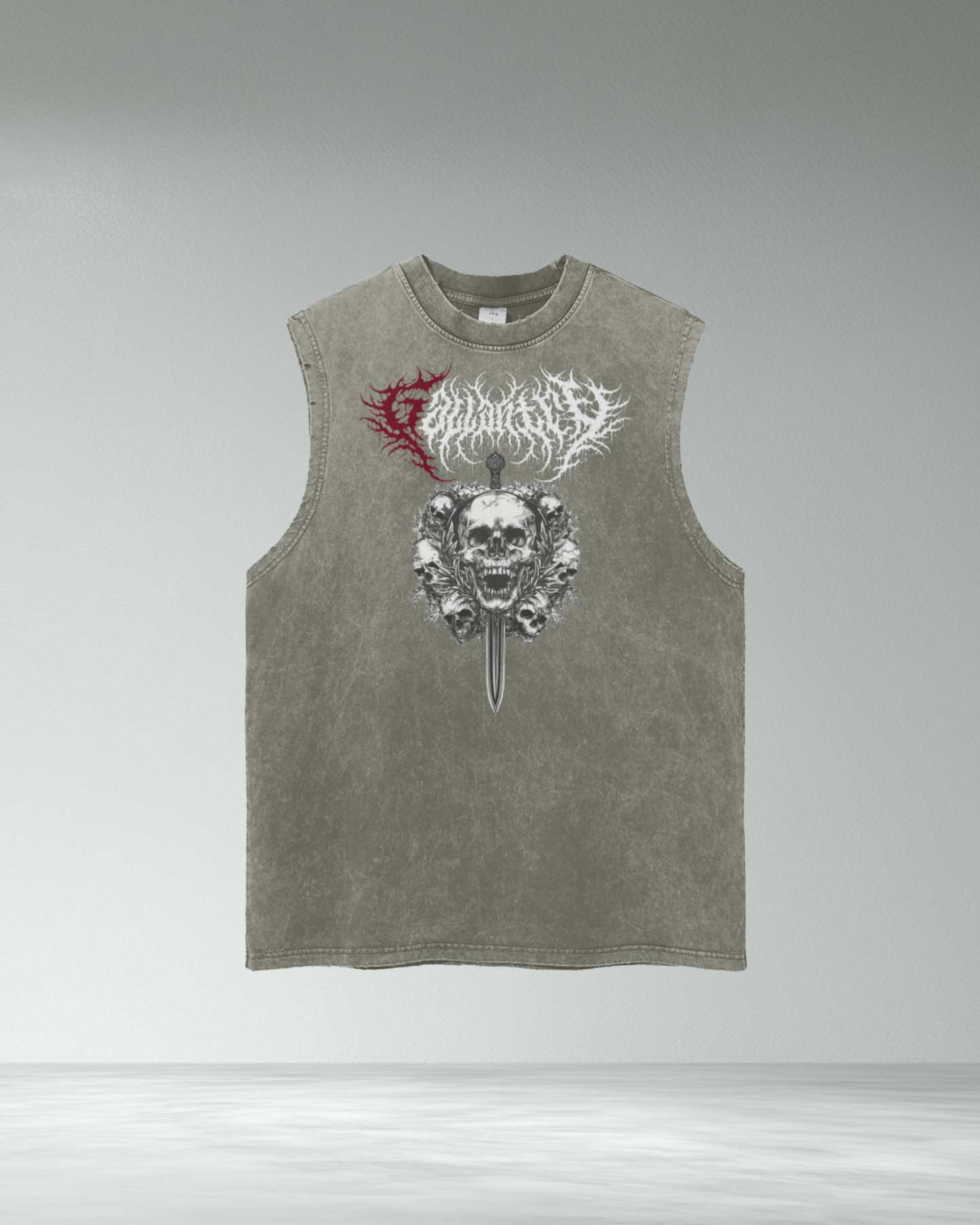 Deathcore vintage wash 'Gallant' tank