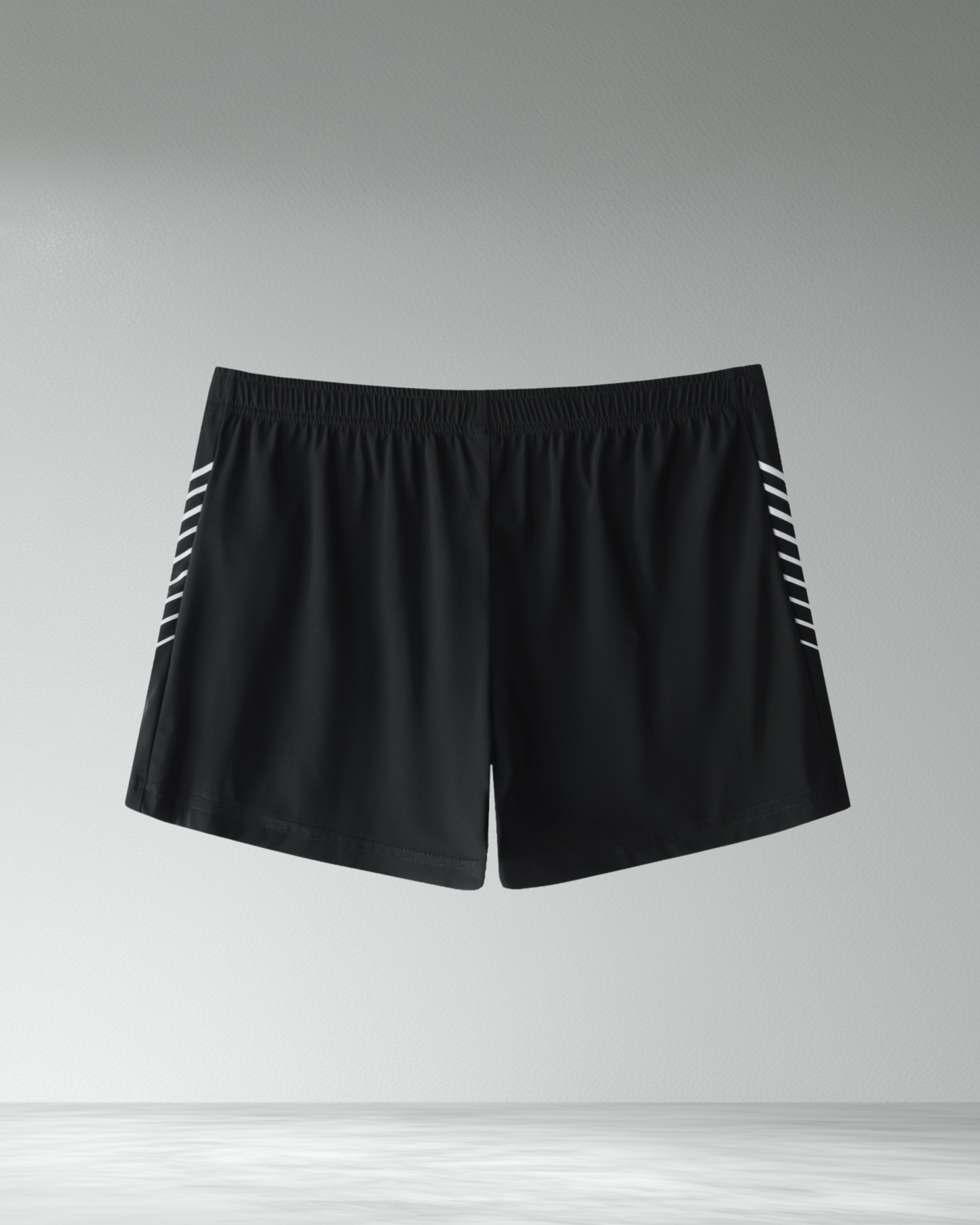 Classic striped training shorts