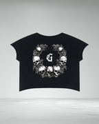 Heavyweight Boxy Raw Edge Crop T
