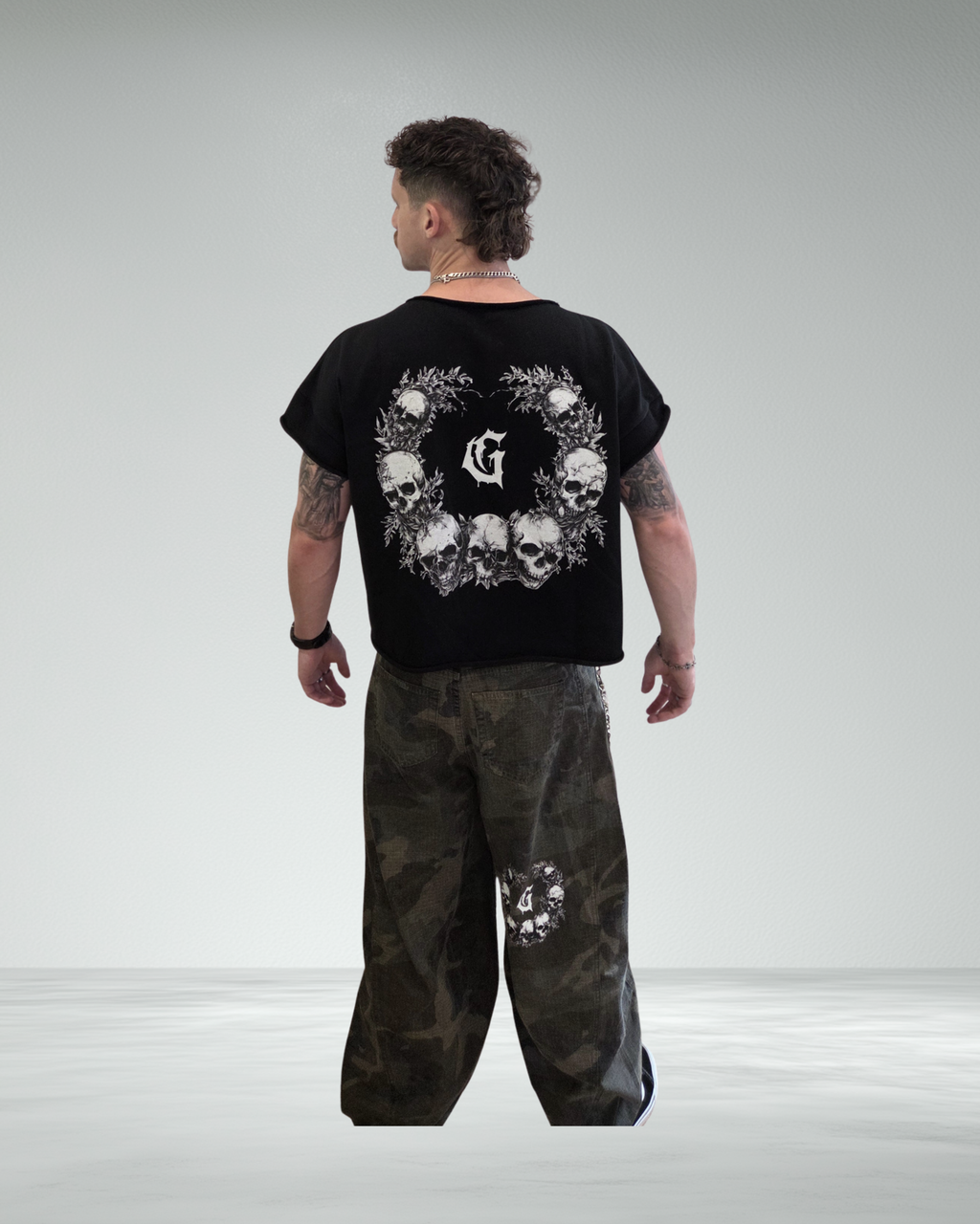 Heavyweight Boxy Raw Edge Crop T