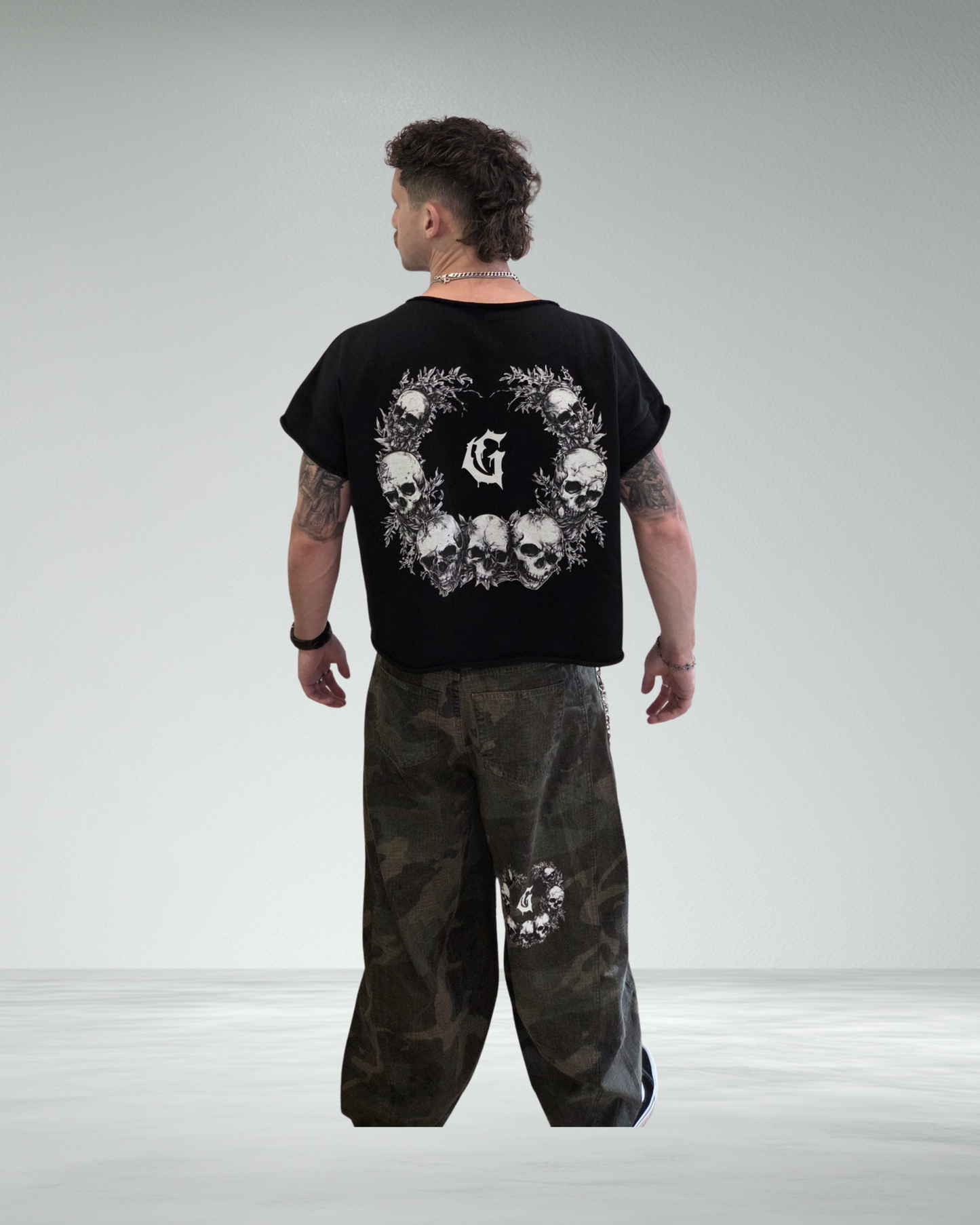 Heavyweight Boxy Raw Edge Crop T