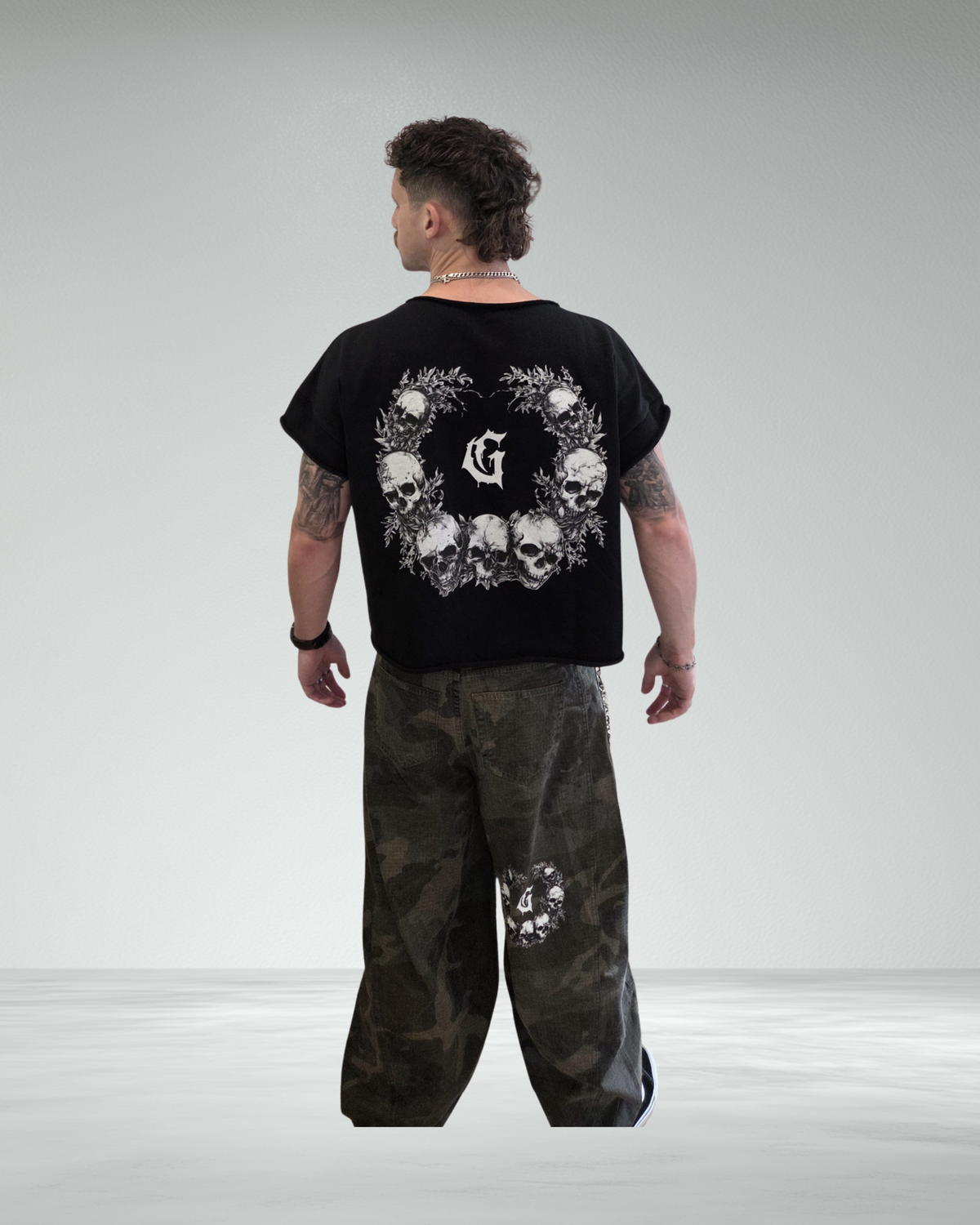 Heavyweight Boxy Raw Edge Crop T
