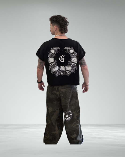 Heavyweight Boxy Raw Edge Crop T