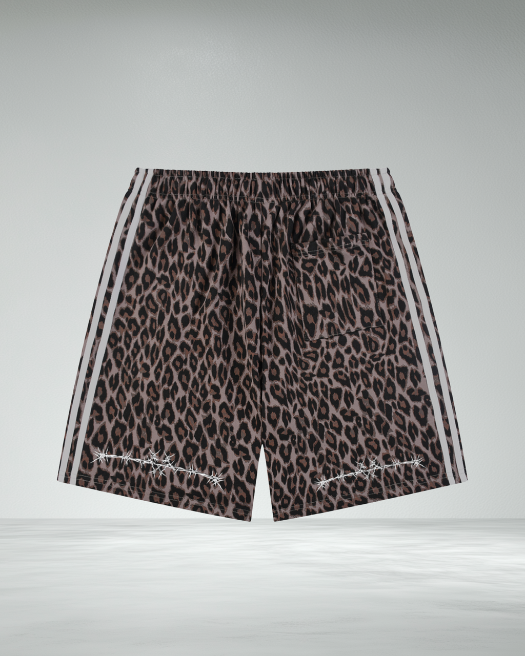 Heavyweight Barbed Leopard Shorts