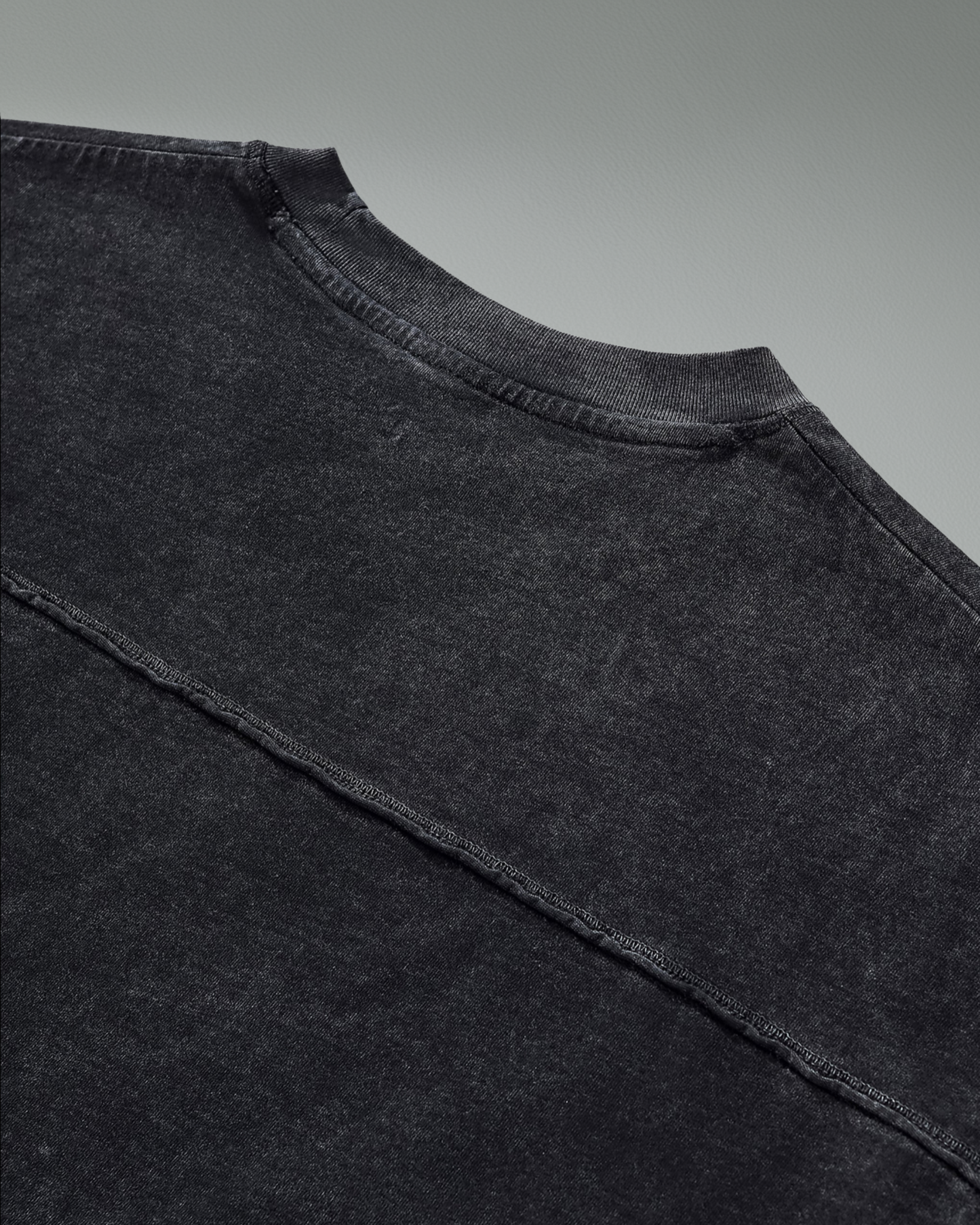 Deathcore raw edge vintage wash boxy t