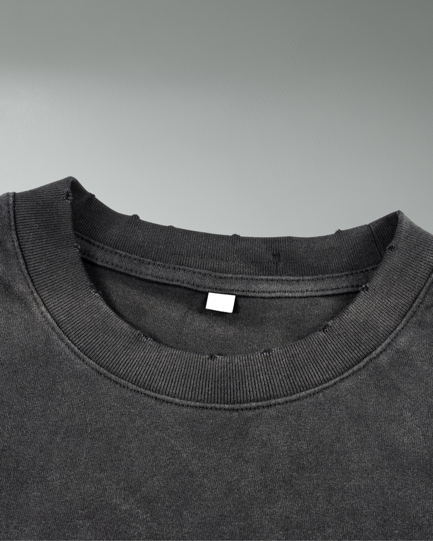 Deathcore sunfaded frayed faux two-piece t