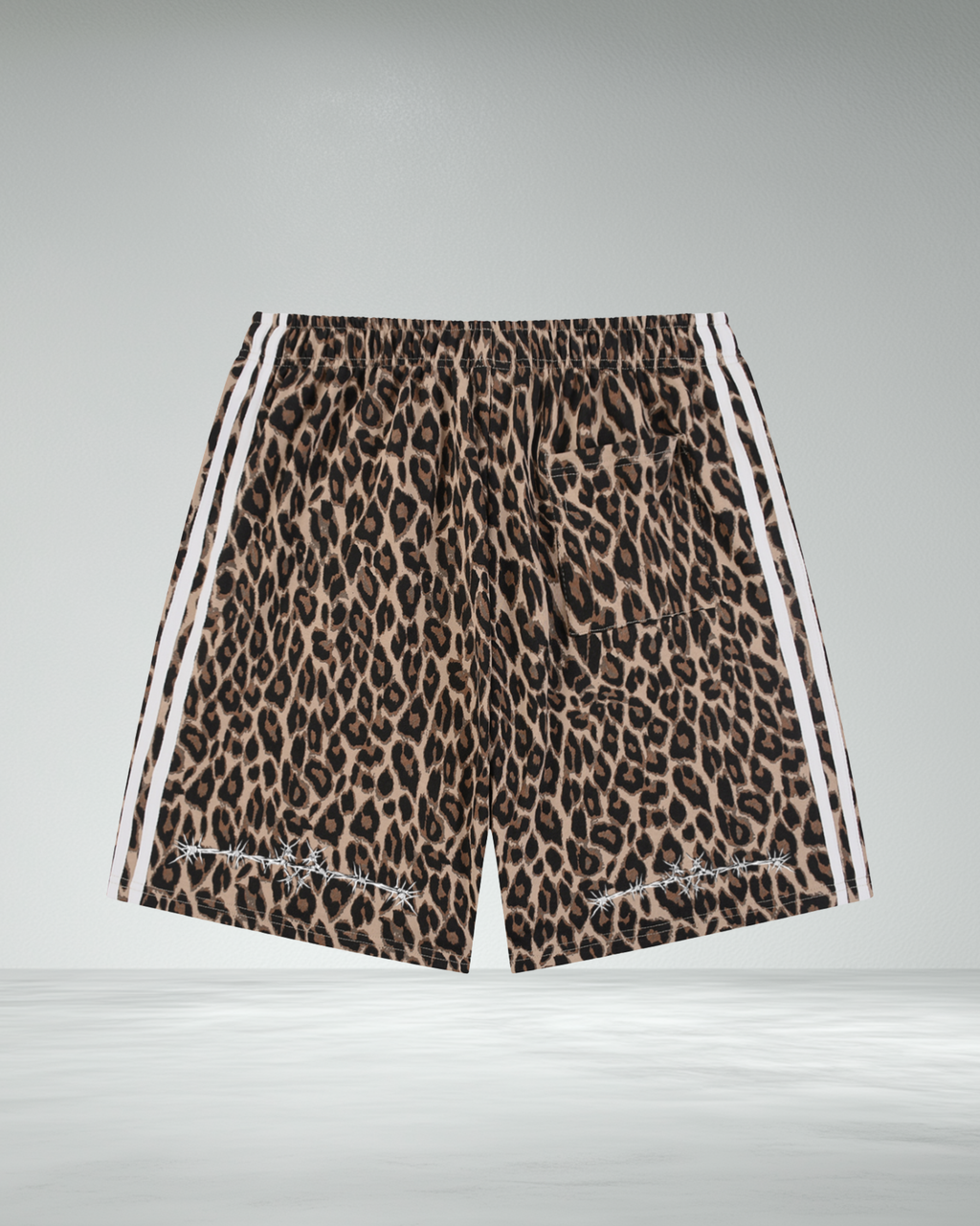 Heavyweight Barbed Leopard Shorts