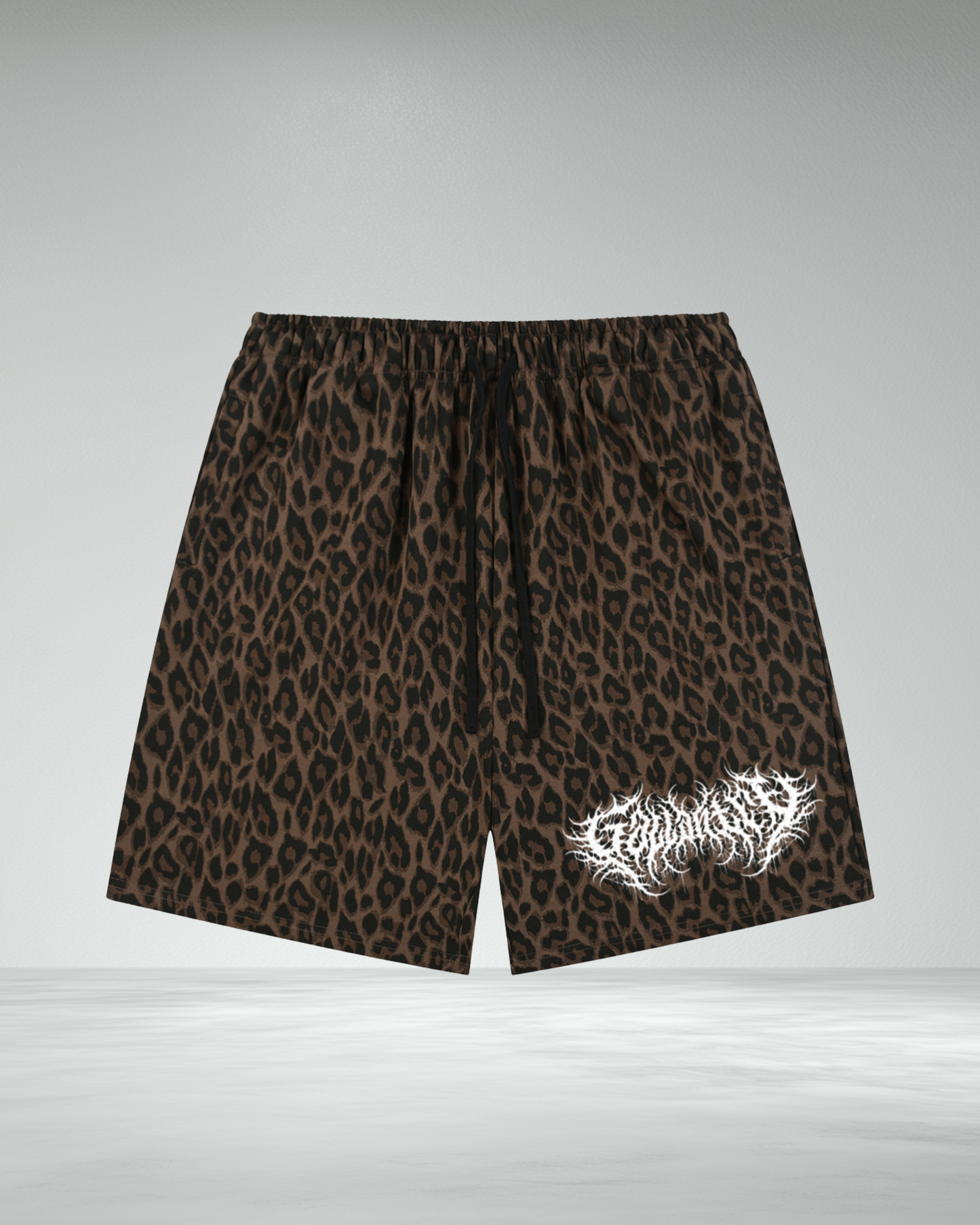 Heavyweight Barbed Leopard Shorts