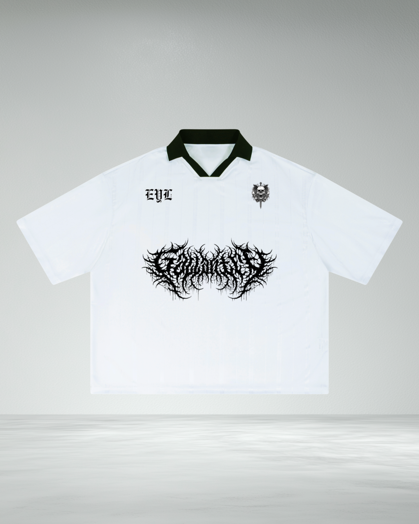 Striped Boxy Football 'EYL' Jersey