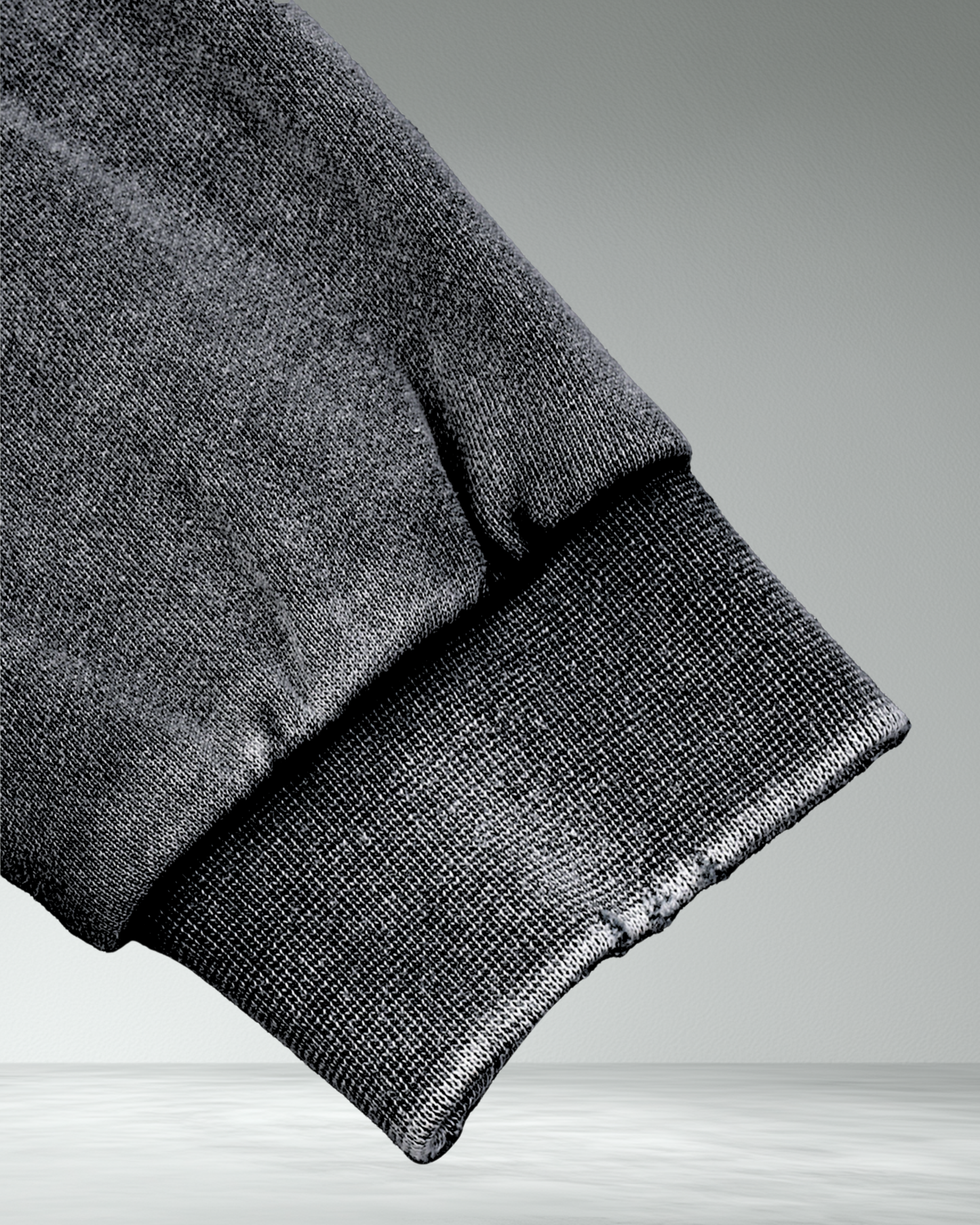 Deathcore vintage wash raw edge cropped sweatshirt