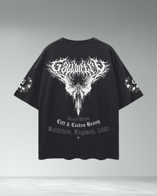 Deathcore drop shoulder pump cover T