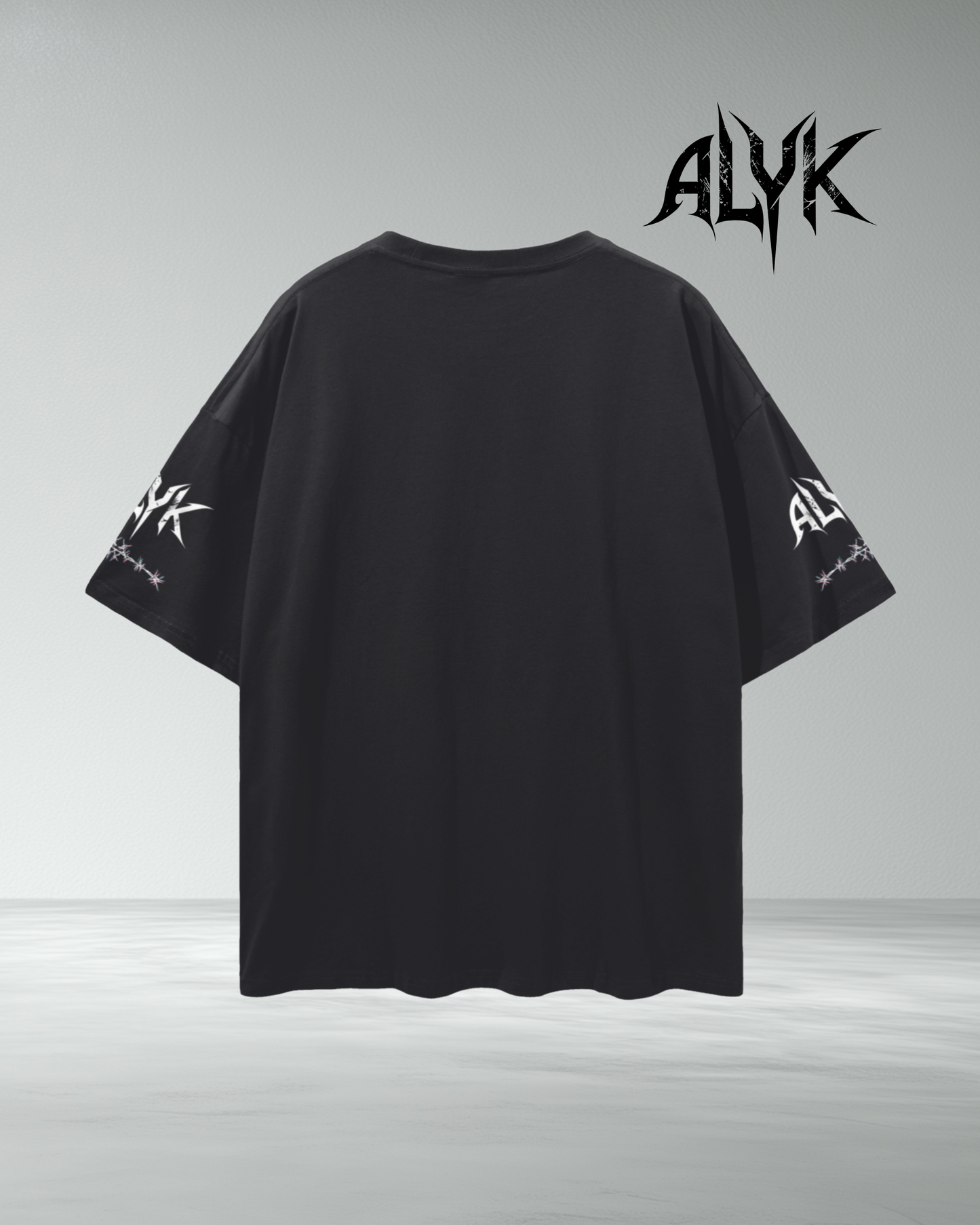 ALYK 'Barbed' Graphic Drop Shoulder T