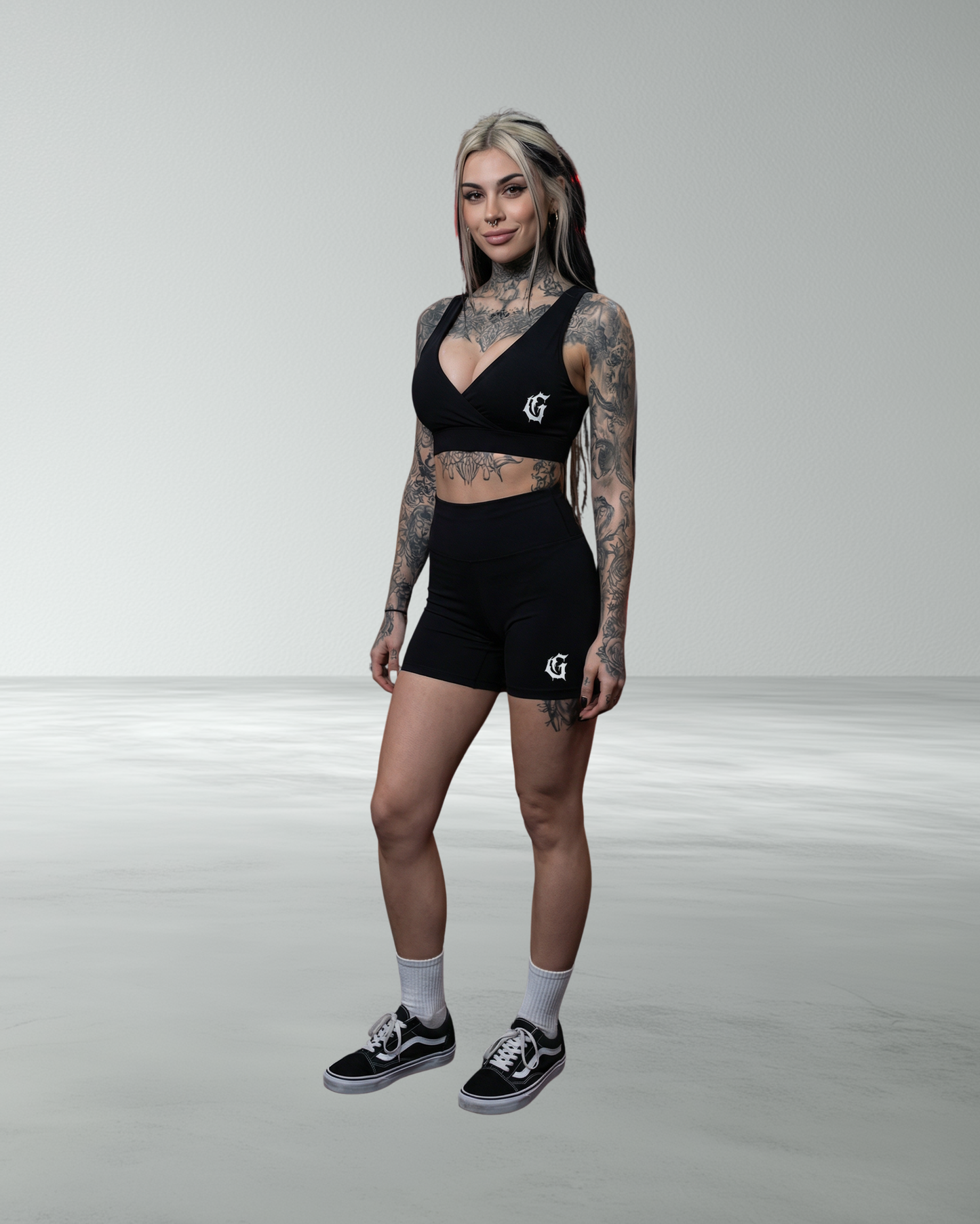 Crossover V-Neck 'Classic' Sports Bra